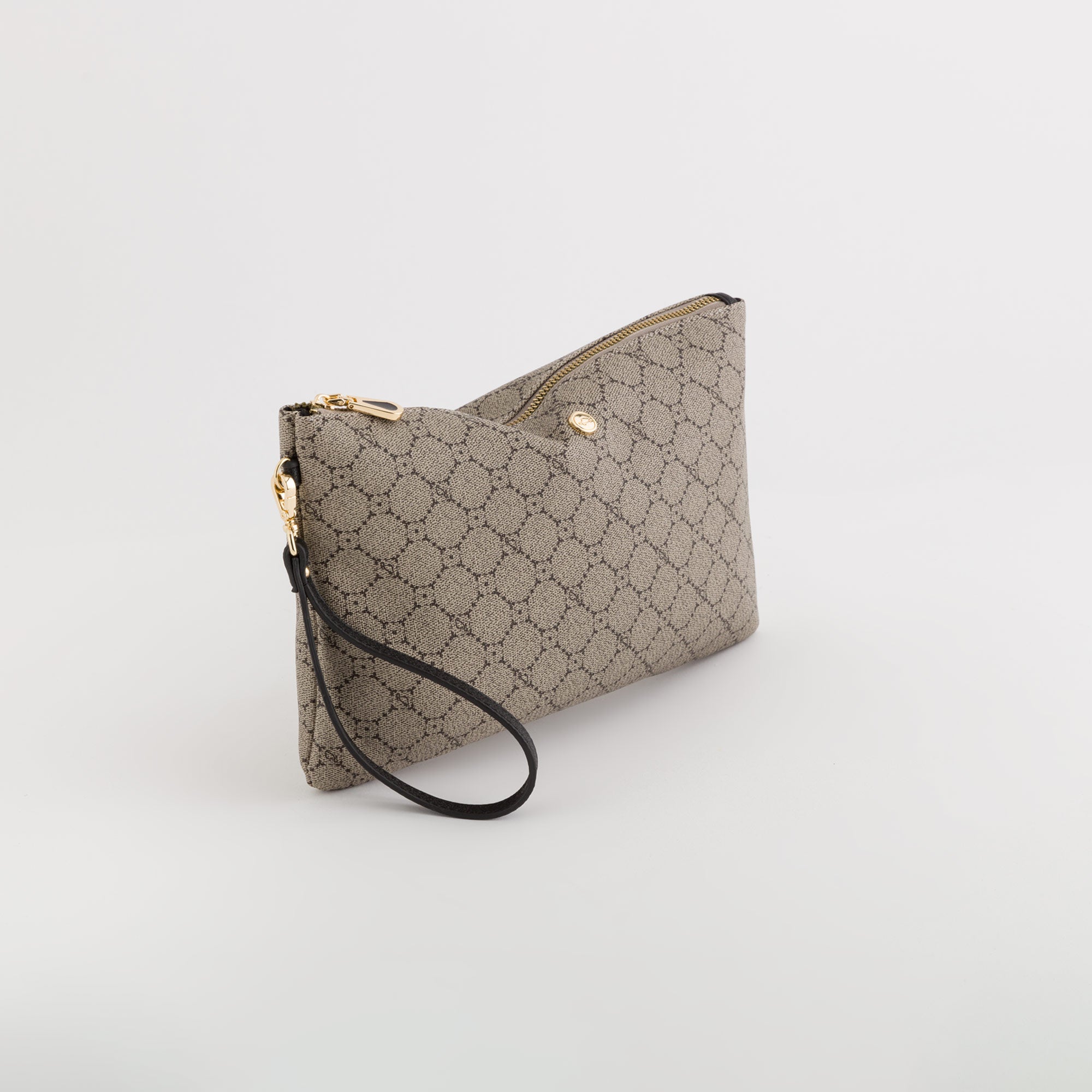 Women's Pouch - Diana Wallet Taupe/Black