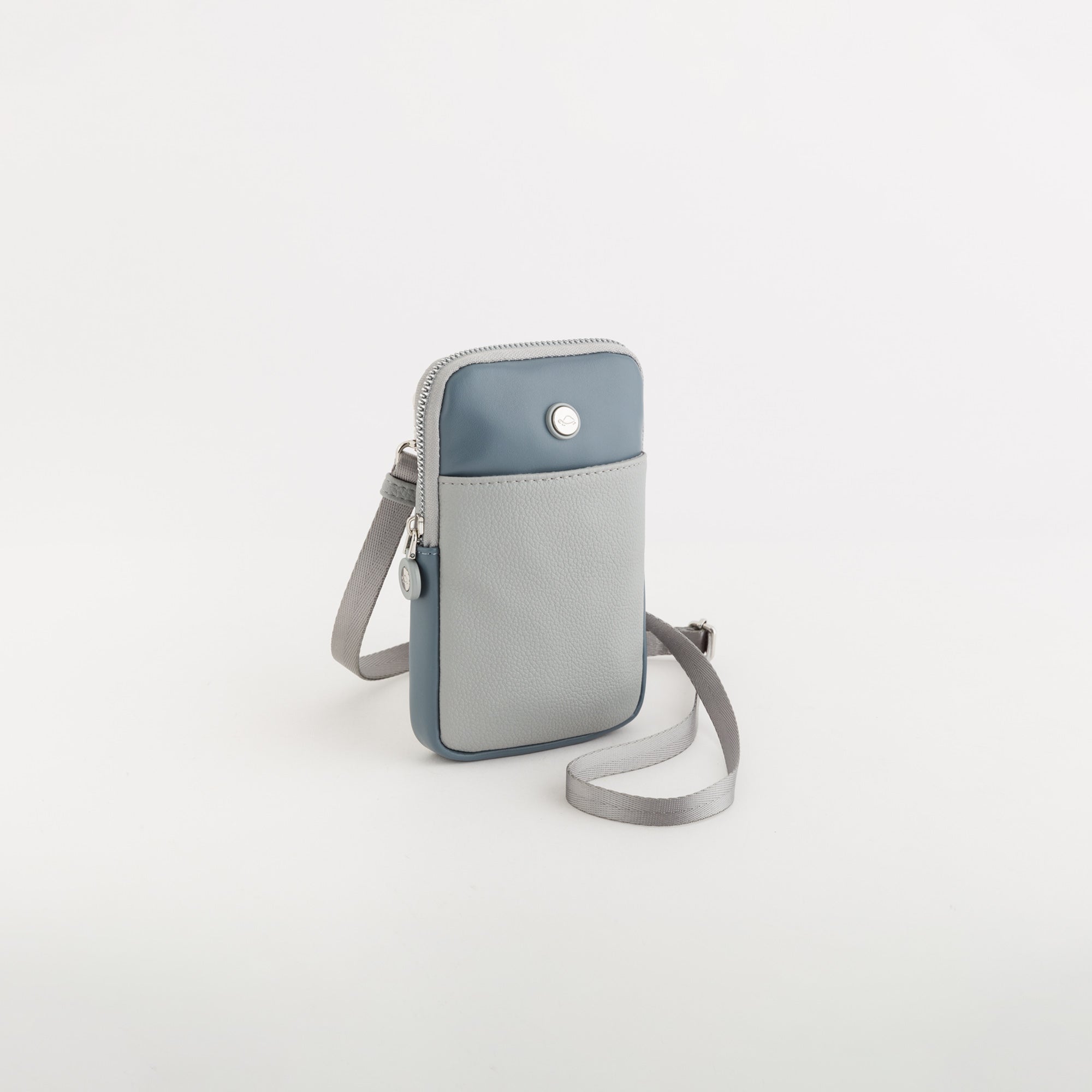 Women's cell phone case - Azalea wallet v1 Dusty Azure Blue