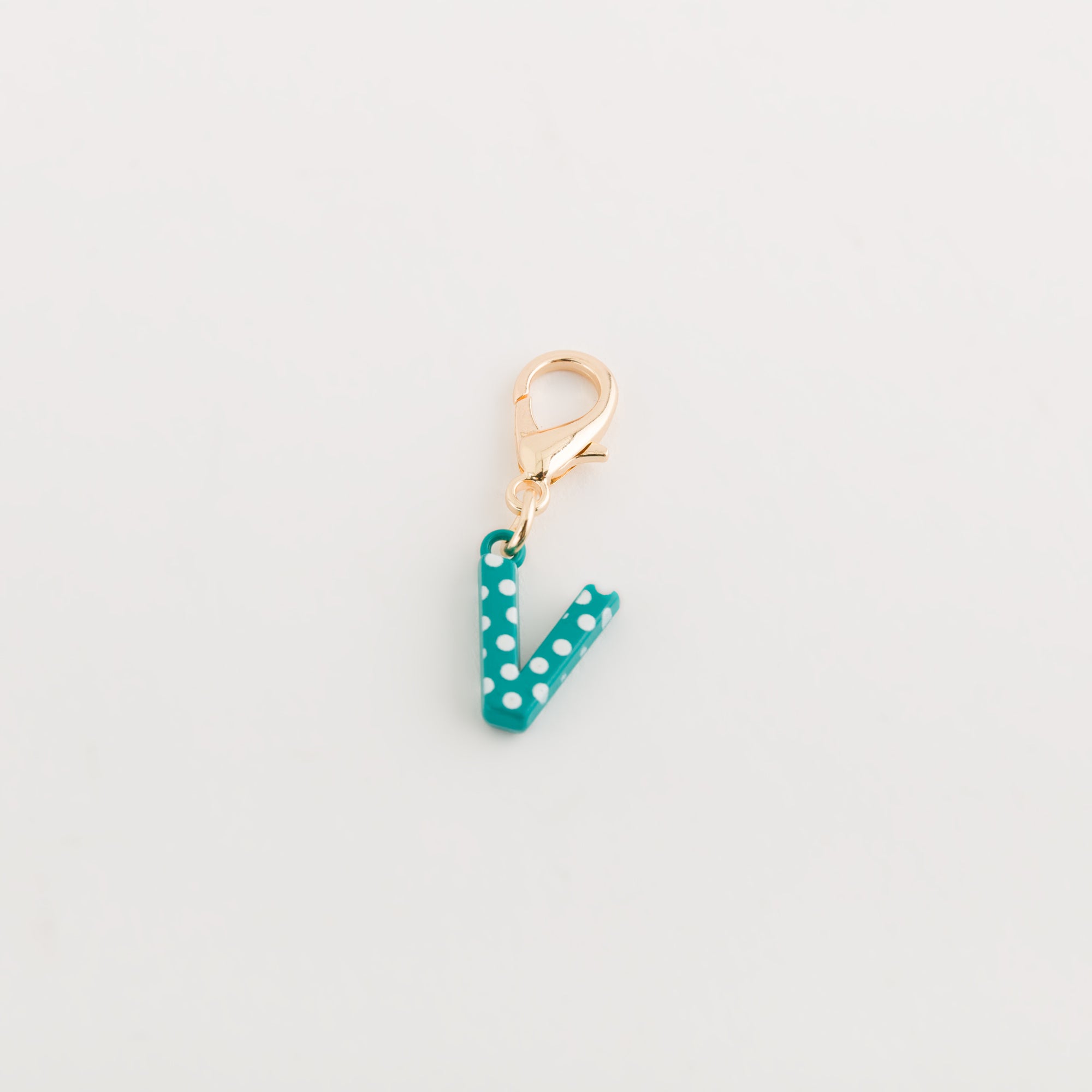 Damen-Charm mit Poa-Buchstaben Smaragdgrün