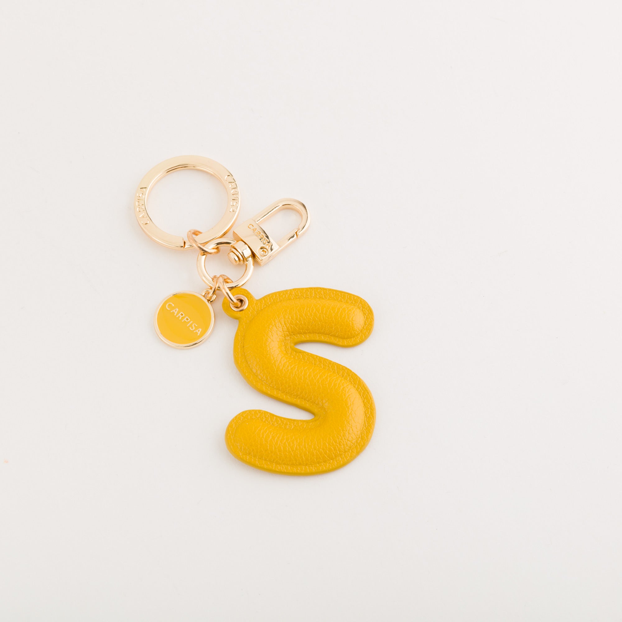 Women's keychain - Bombed letters keych Mustard
