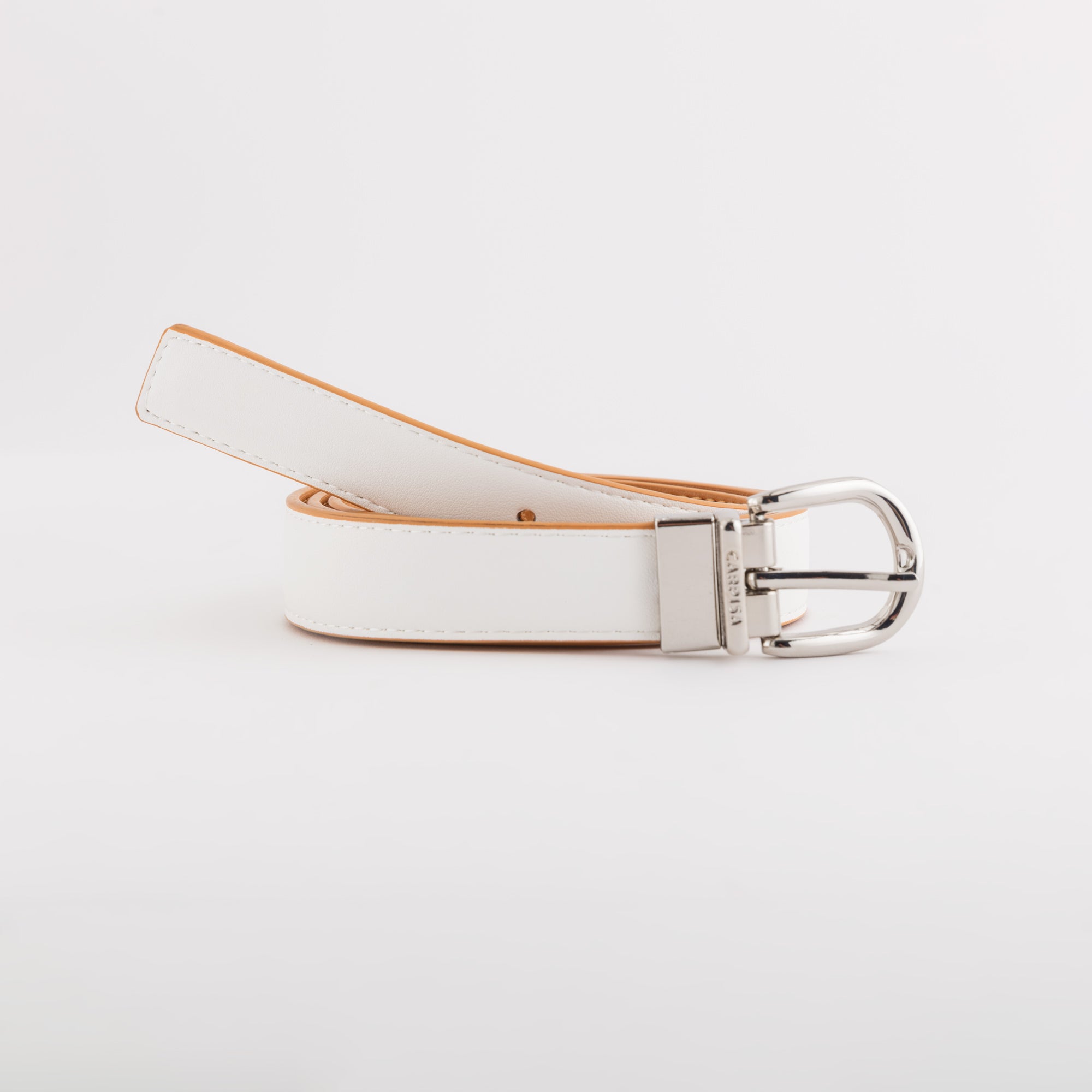 Reversible Belt - Continuous Belts Leather/Ivory