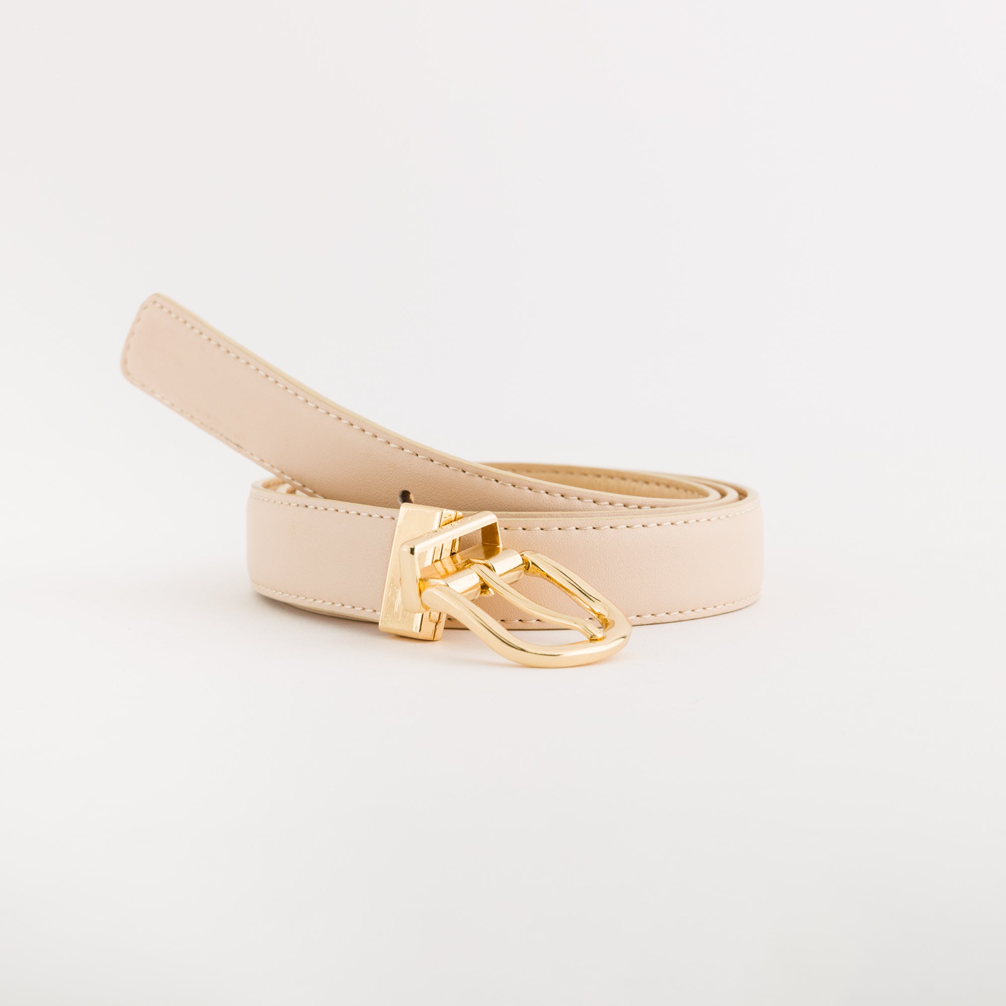 Wendegürtel - Endlosgürtel Butter/Helles Gold