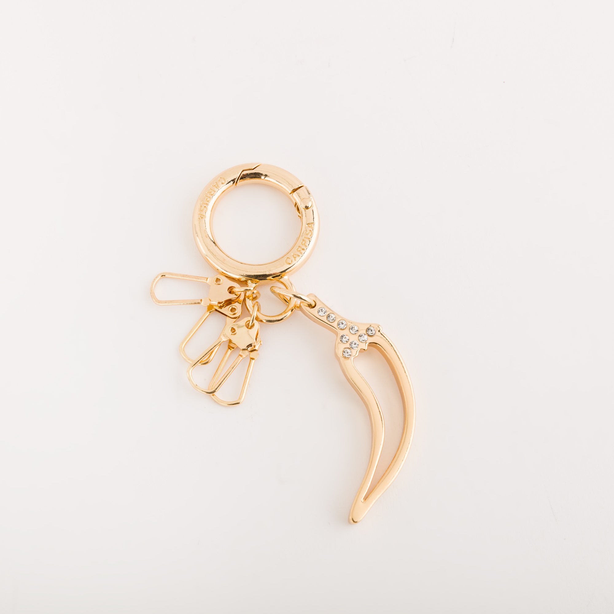 Portachiavi Metallo Donna - Portachiavi continua Oro Chiaro/Bianco