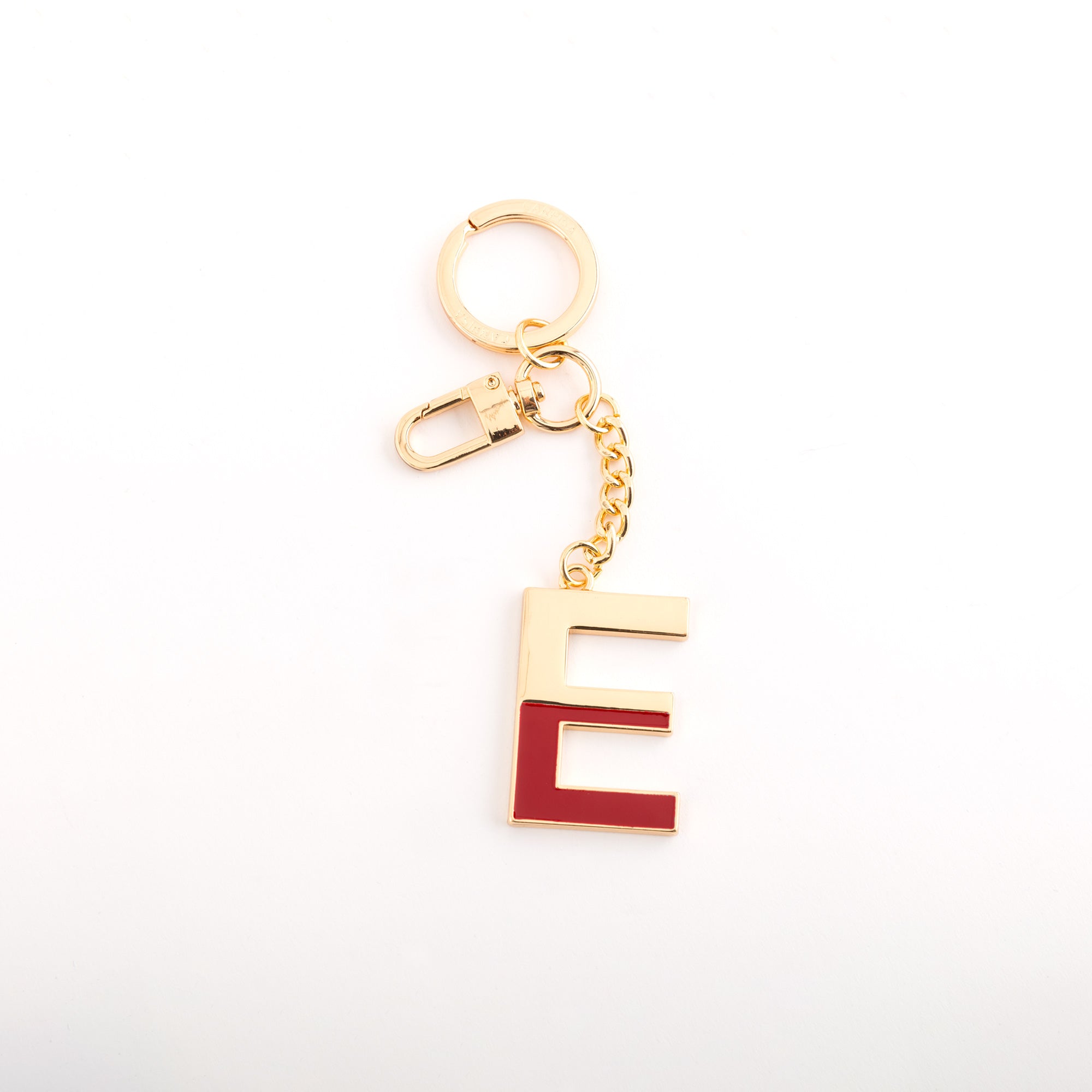 Women's Metal Keychain - Letters Keychain Ruby