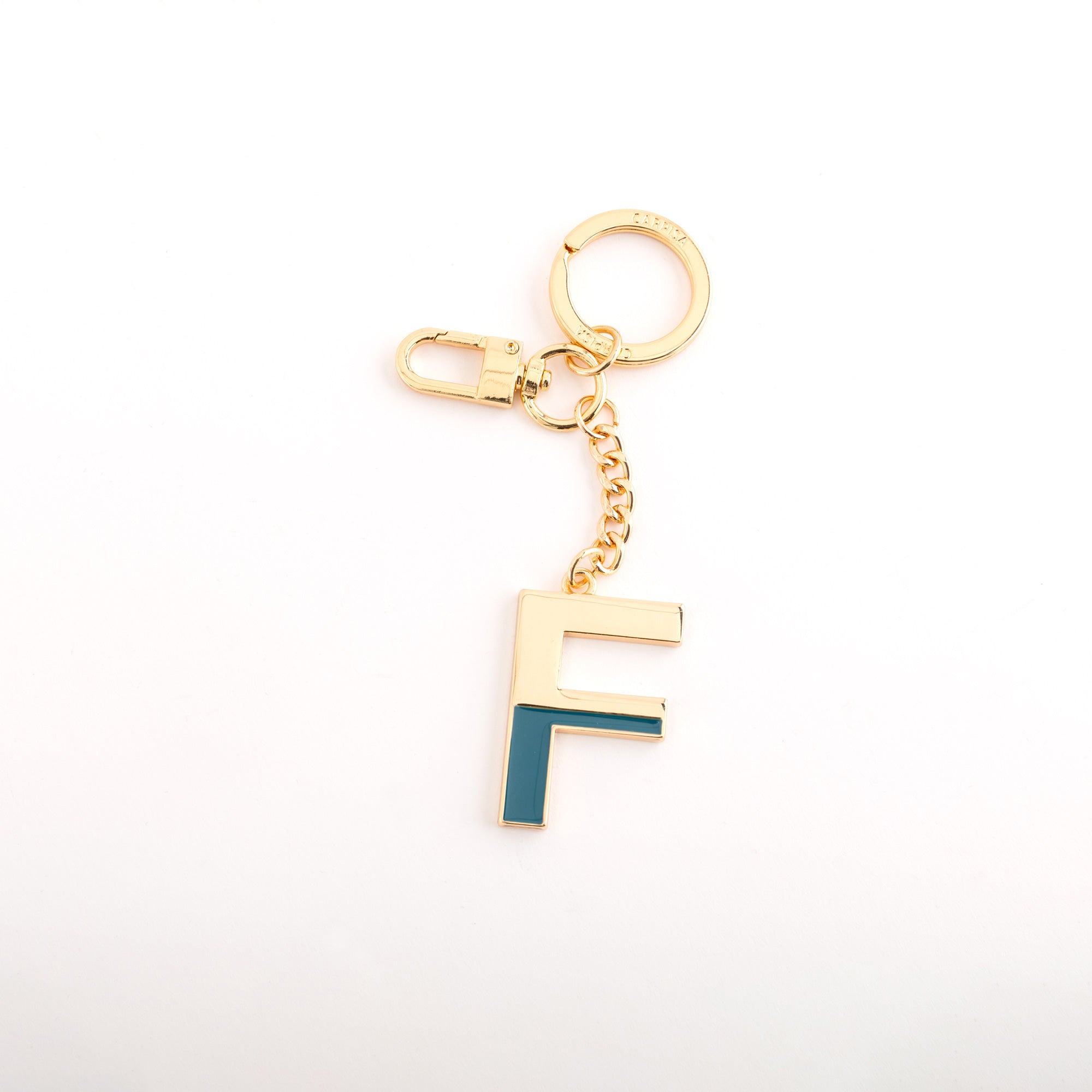 Portachiavi Metallo Donna - Letters keychain Petrolio
