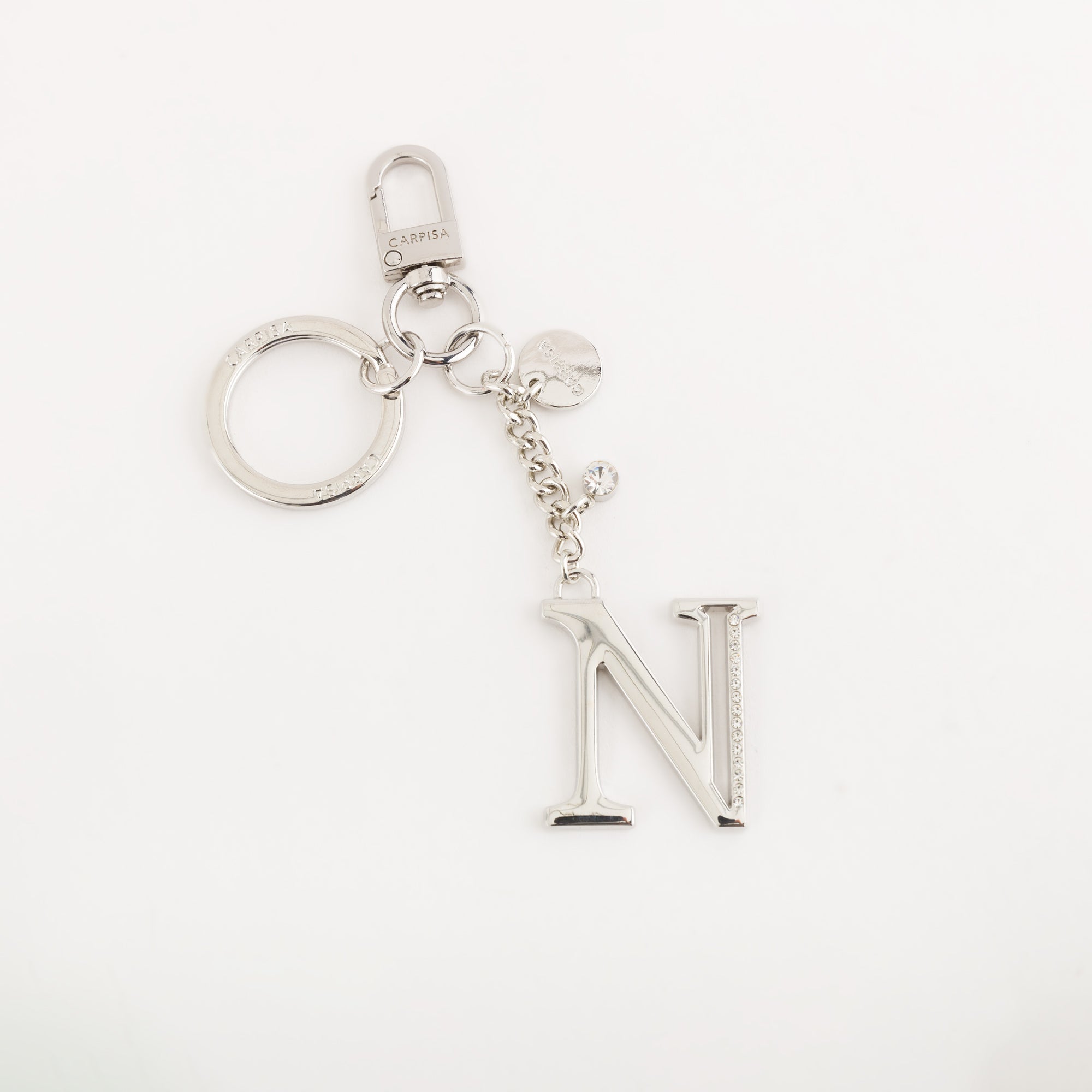 Women's Metal Keychain - Glare letters keycha Nickel