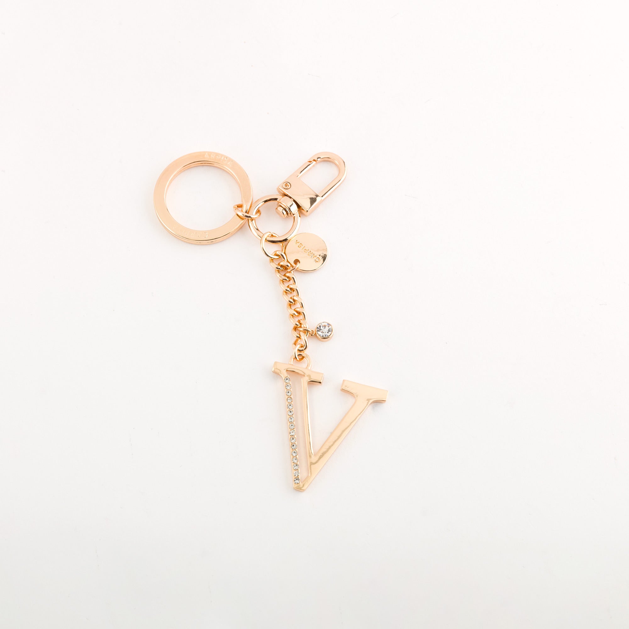 Portachiavi Metallo Donna - Glare letters keycha Oro Chiaro