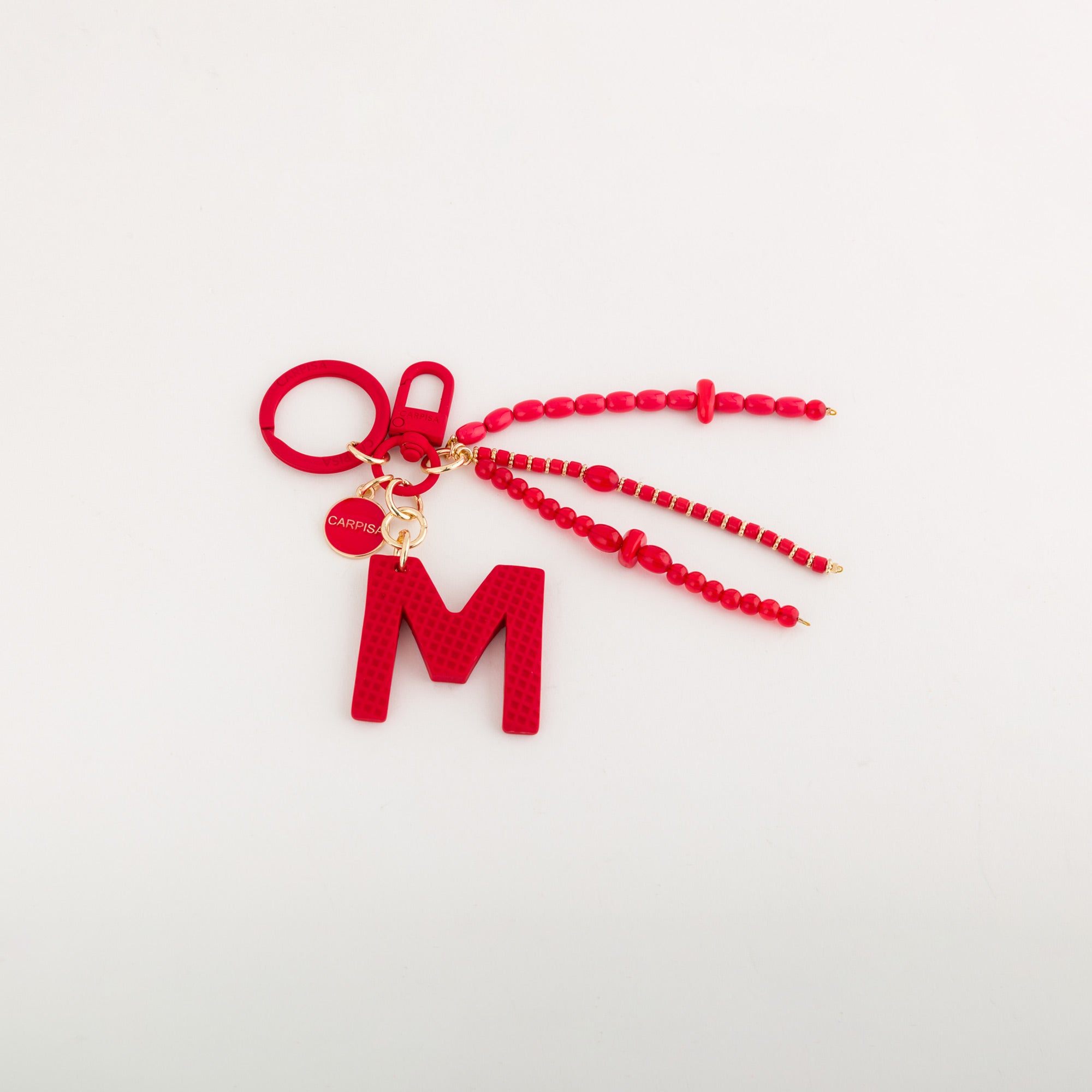 Women's keychain - Puffy letters keycha Rosso Rossetto