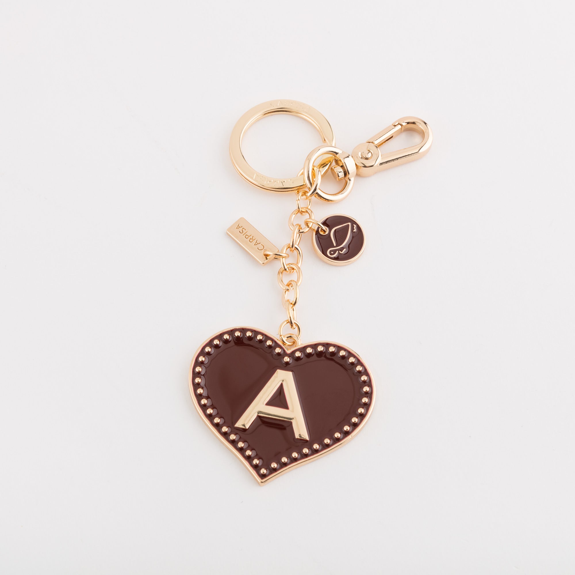 Portachiavi Metallo Donna - Heart letters keycha Ciliegia