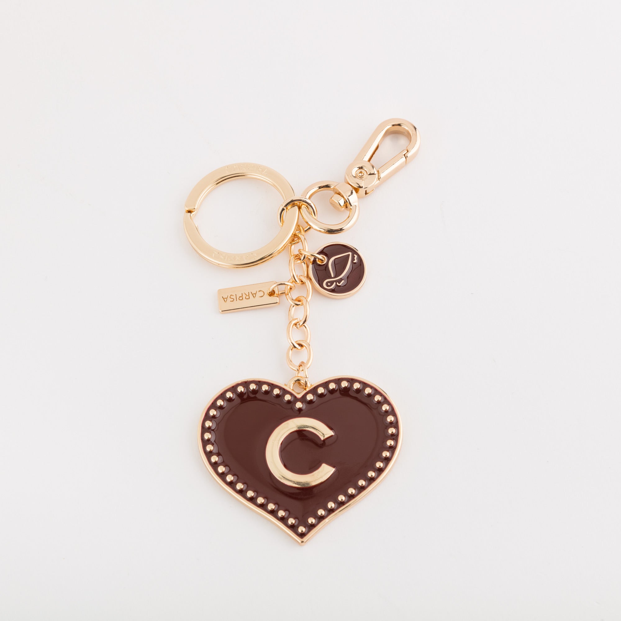 Portachiavi Metallo Donna - Heart letters keycha Ciliegia
