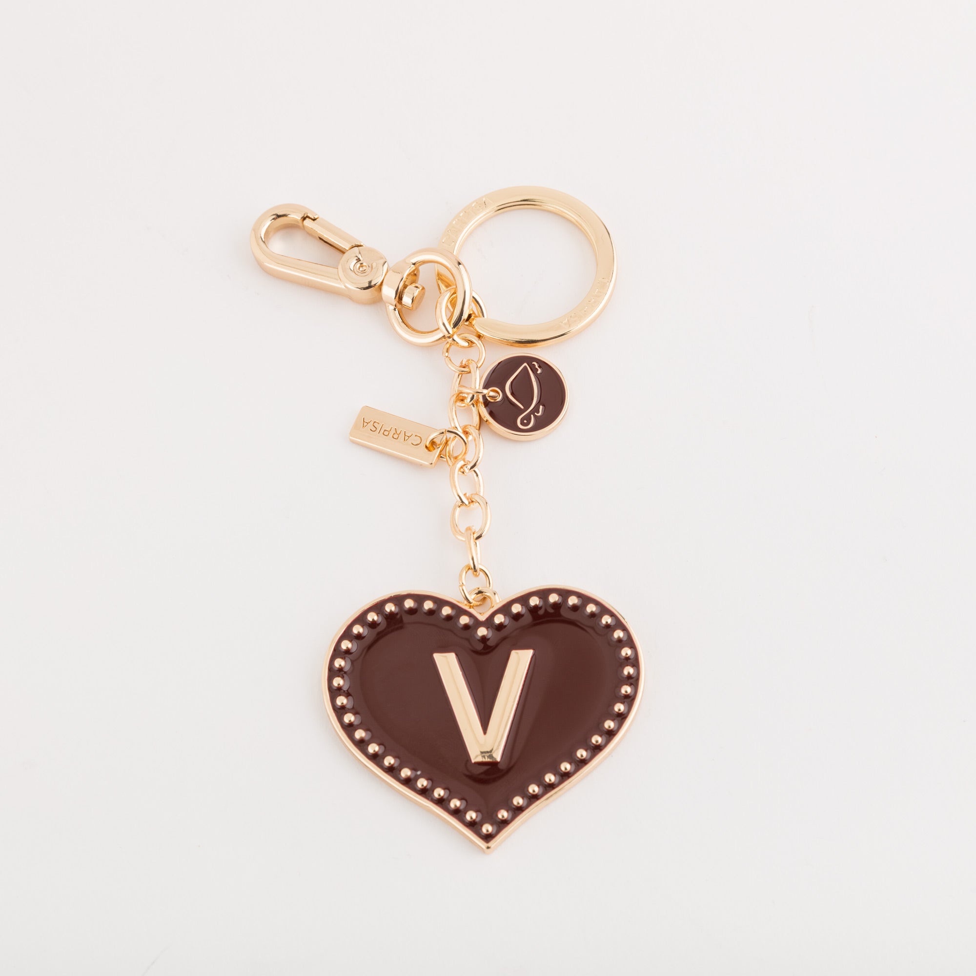 Portachiavi Metallo Donna - Heart letters keycha Ciliegia