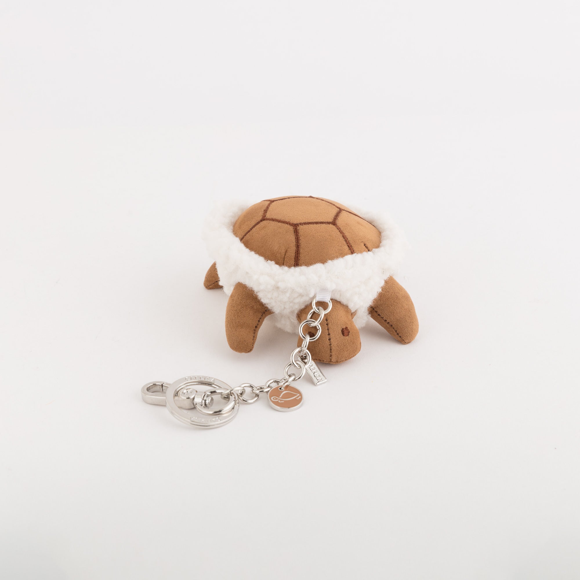 Portachiavi Donna - Teddy pendant v2 Cuoio/Crema