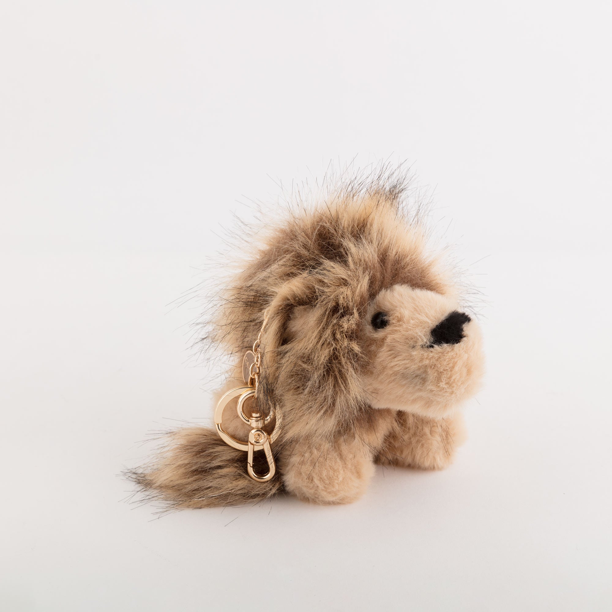 Portachiavi Donna - Winter fur keychain Cammello