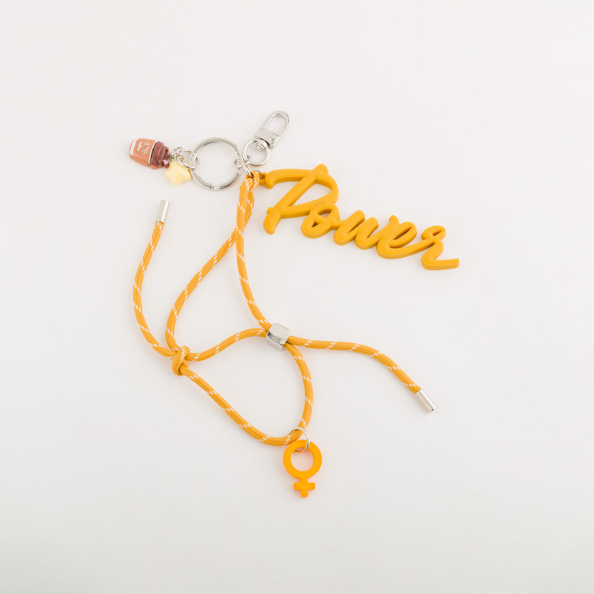 Portachiavi Donna - Girl power keychain Senape