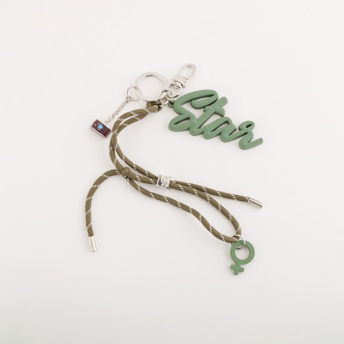 Portachiavi Donna - Girl power keychain Verde Salvia