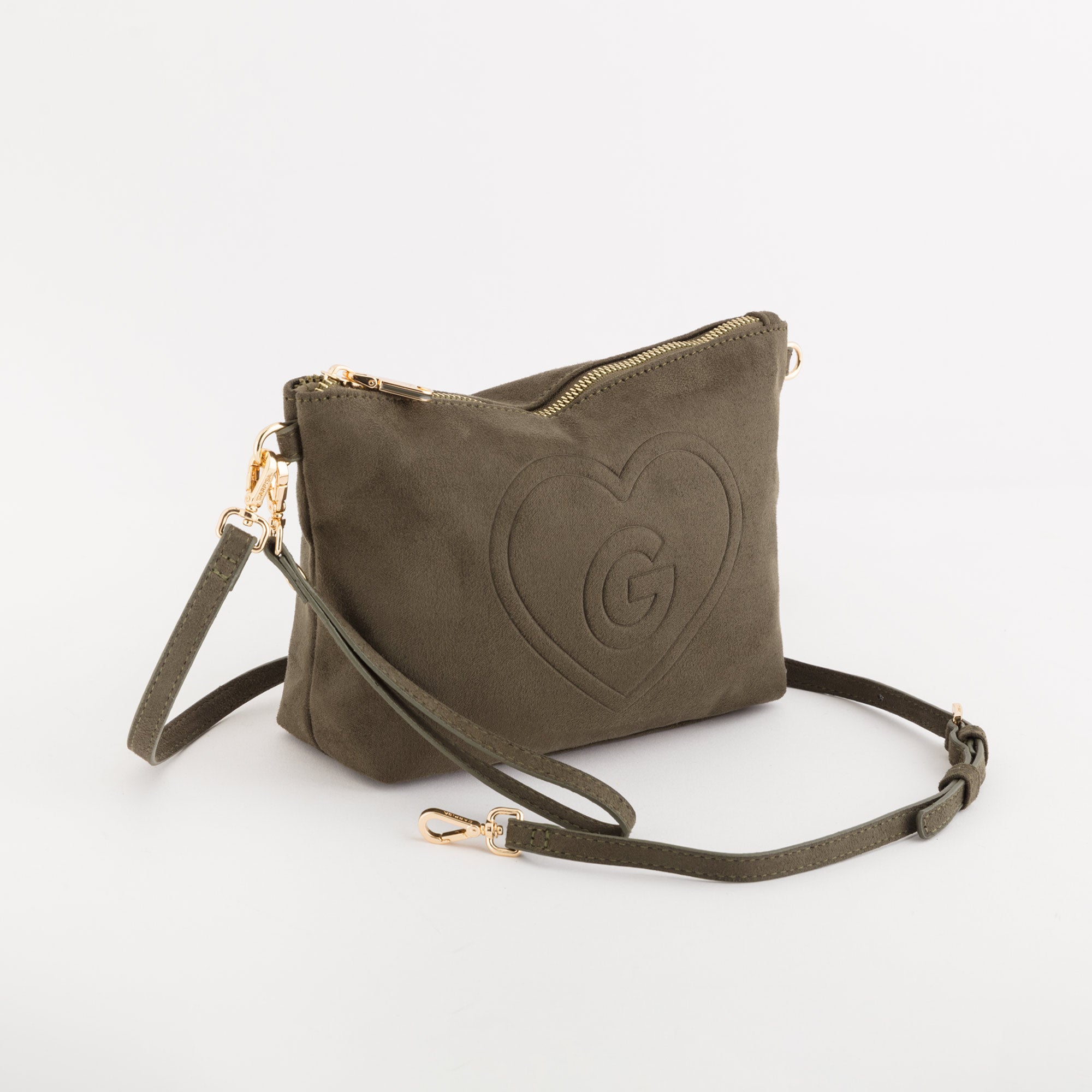 Necessaire/Tracollina Donna - Oceania suede Bosco
