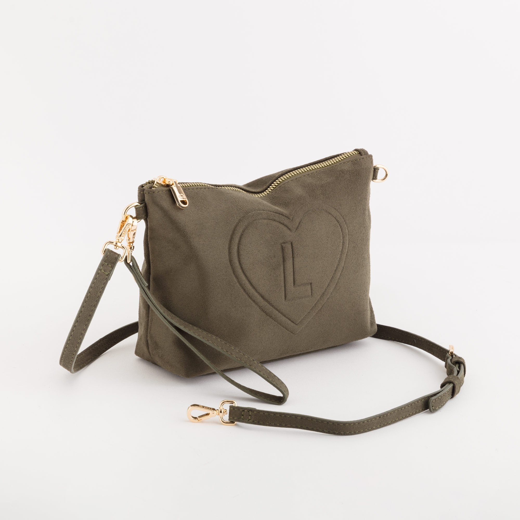 Necessaire/Tracollina Donna - Oceania suede Bosco