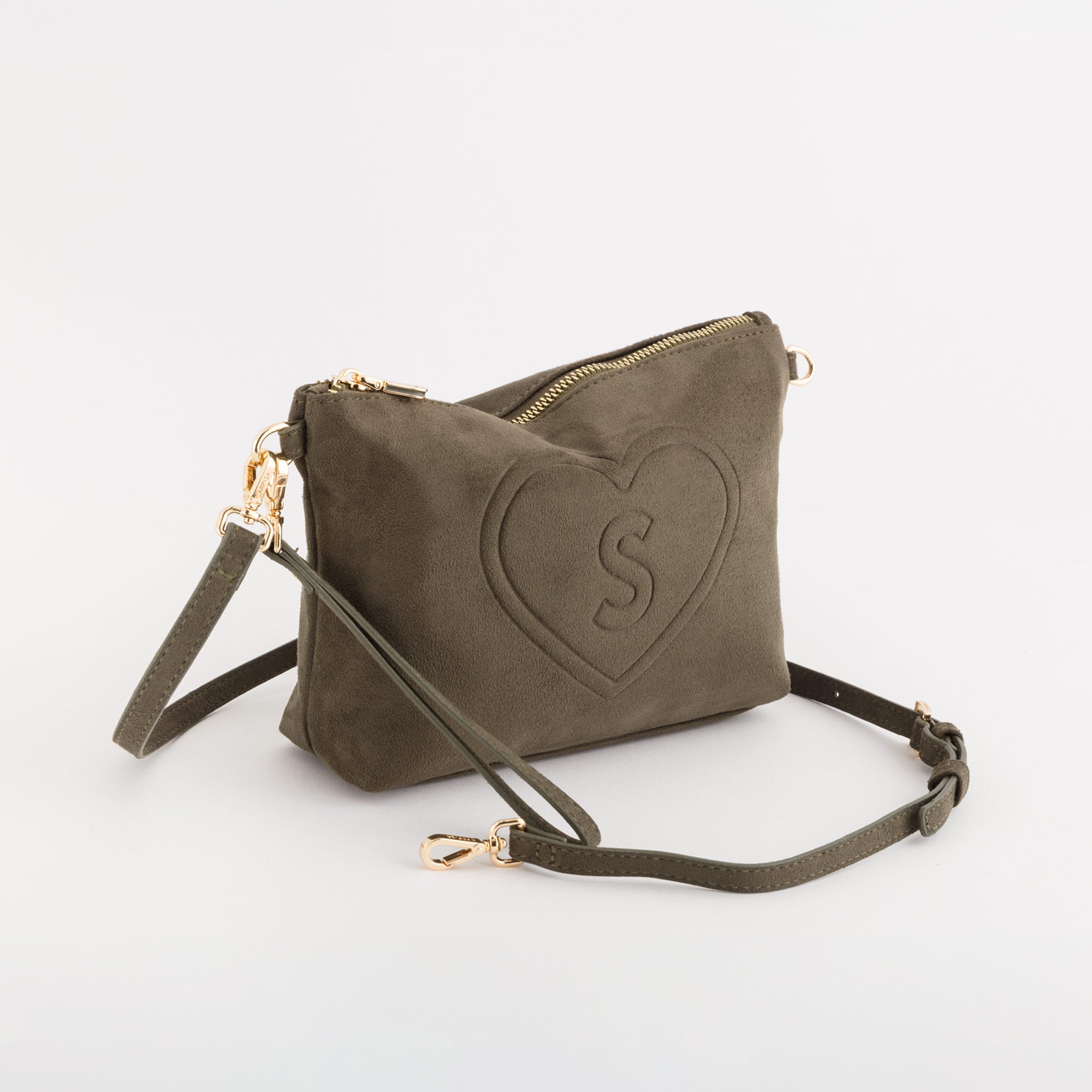 Necessaire/Tracollina Donna - Oceania suede Bosco