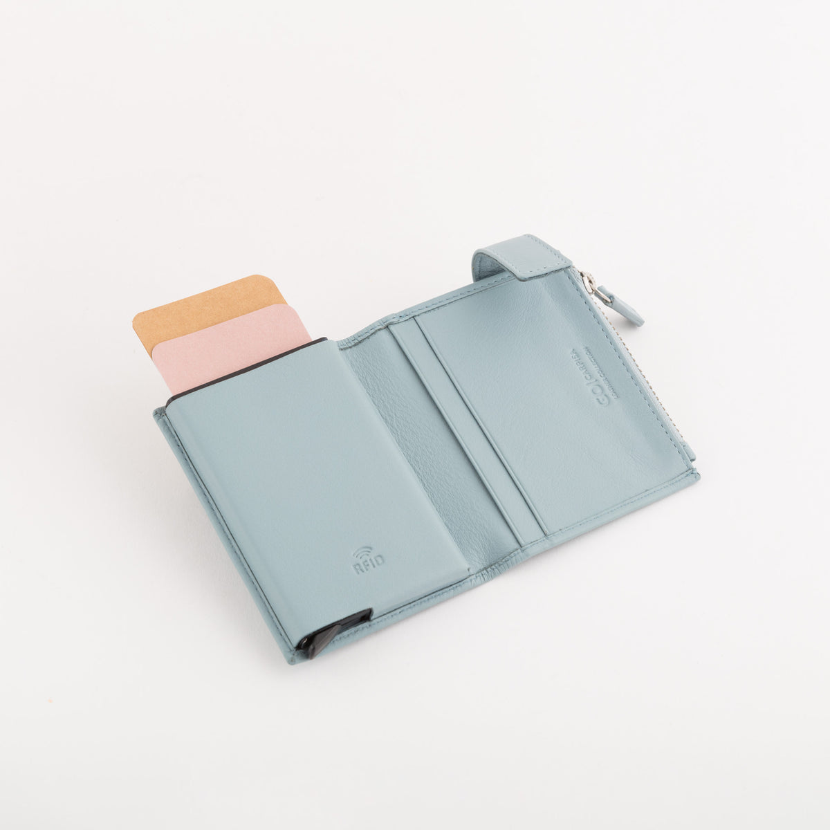 Portacarte Di Credito Uomo - Ilasy new Azzurro Ghiaccio