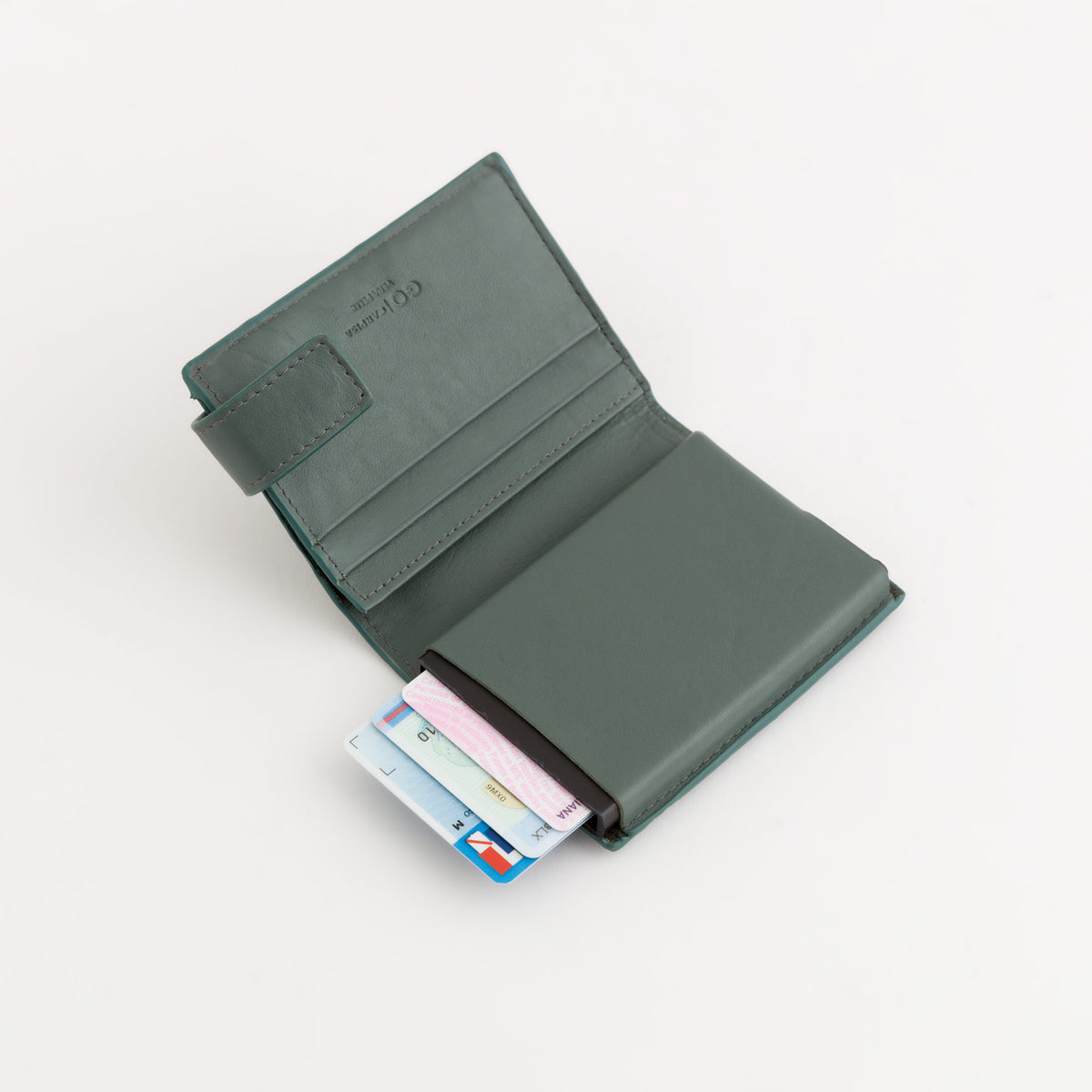 Men's Credit Card Holder - Ilasy new Smoke green