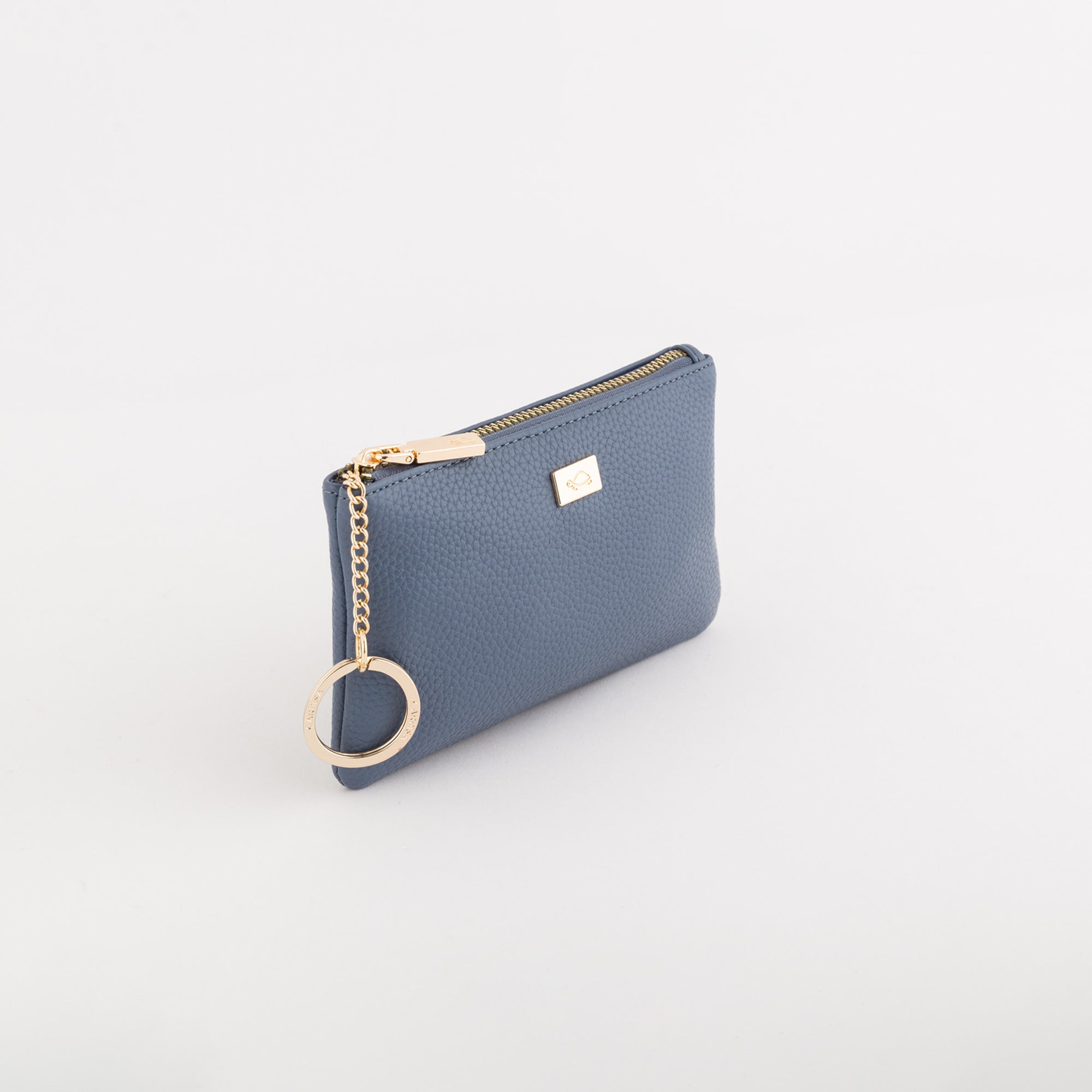 Monedero con llavero para mujer - Monedero Moraine Mezclilla azul