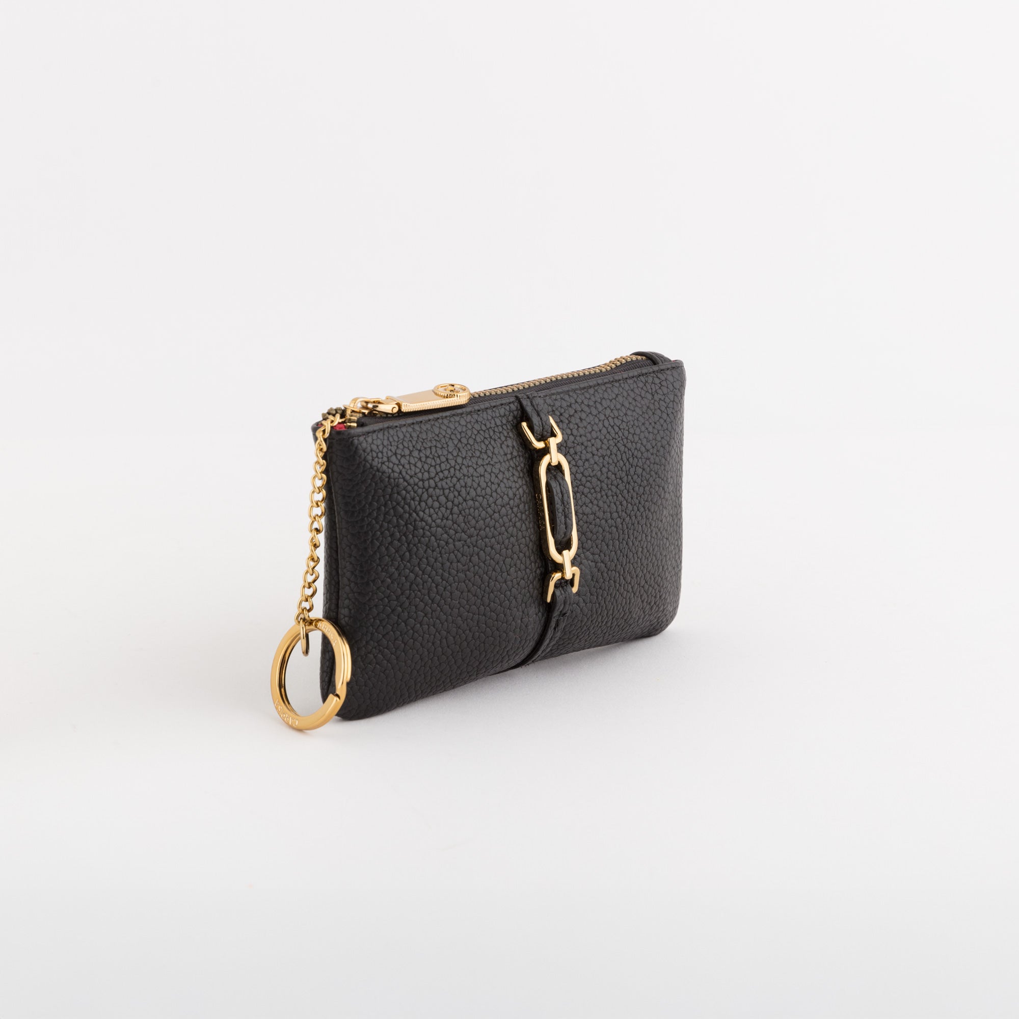 Portamonete Con Portachiavi Donna - Giulia wallet Nero