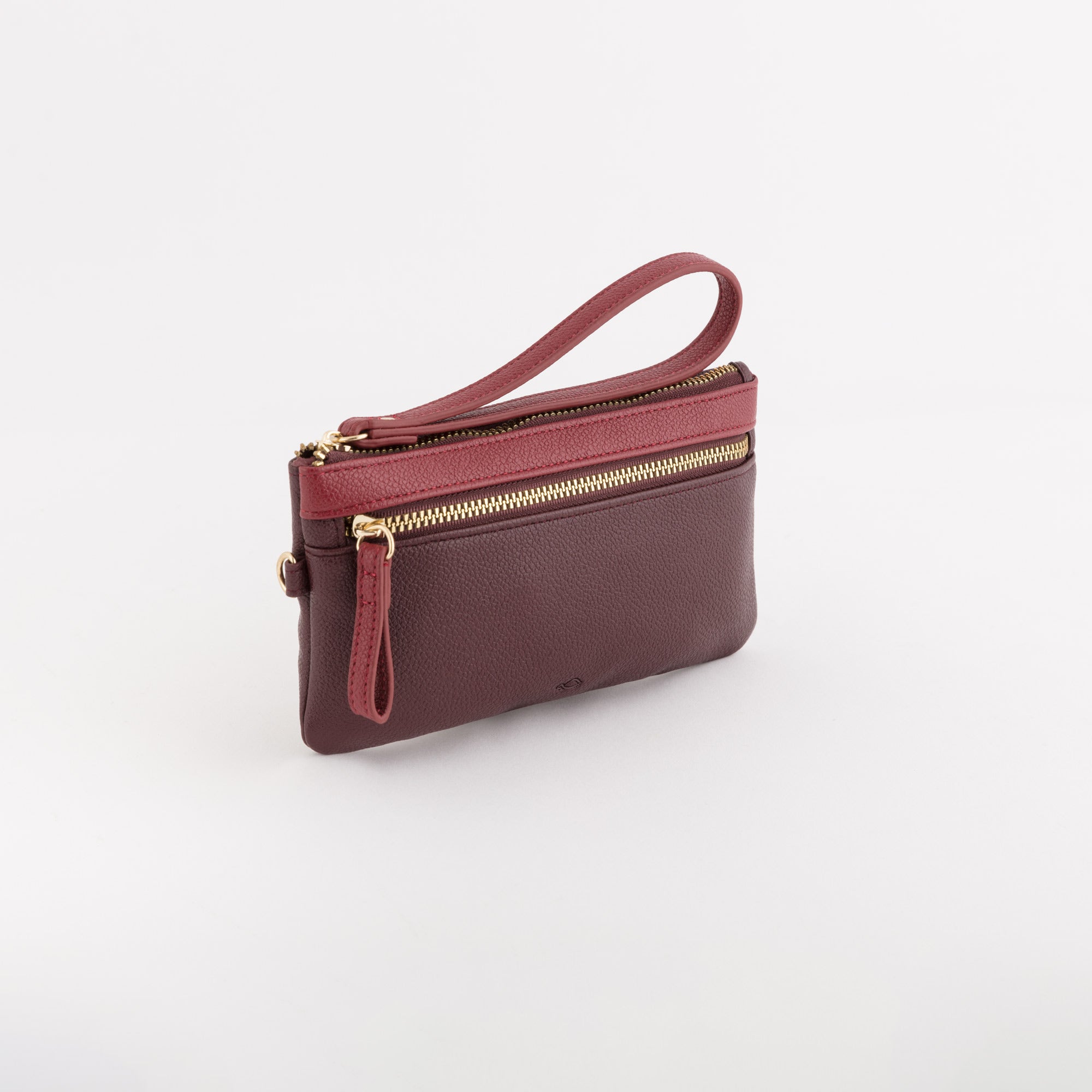 Portamonete Con Portachiavi Donna - Berna wallet Prugna/Ciliegia