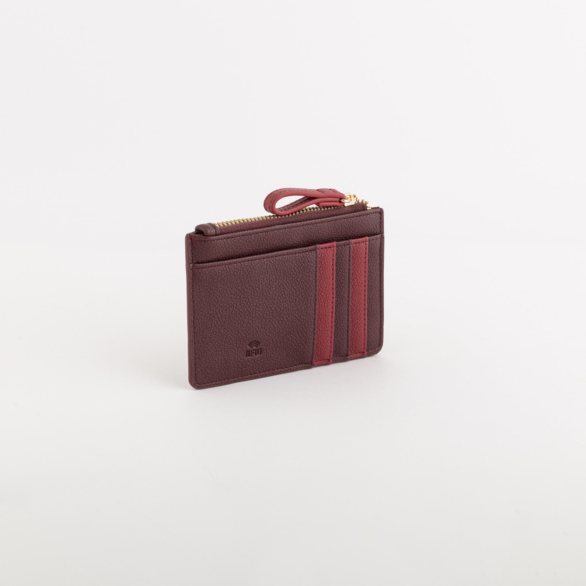 P/Monete Con P/Carte Credito Donna - Berna wallet Prugna/Ciliegia