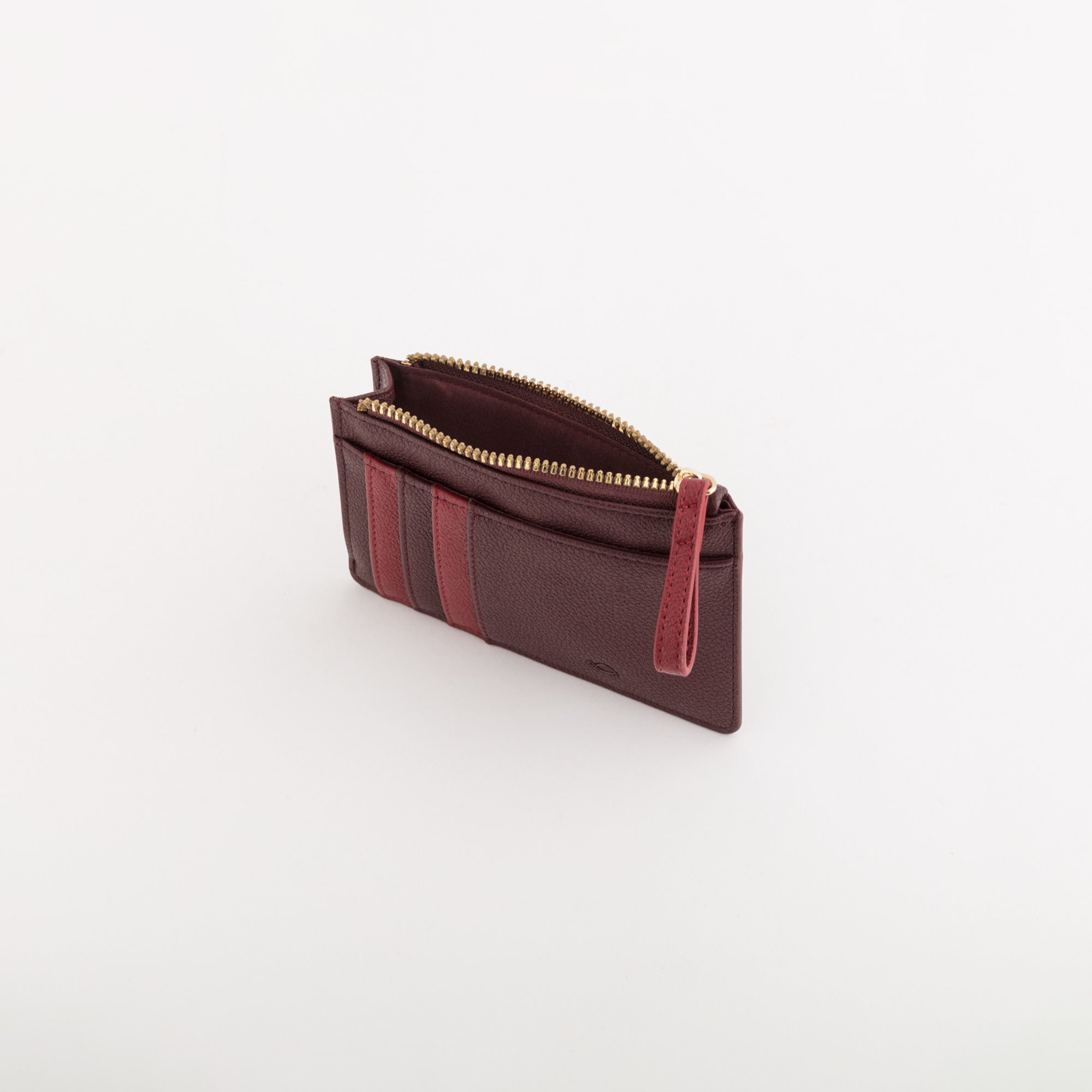P/Monete Con P/Carte Credito Donna - Berna wallet Prugna/Ciliegia