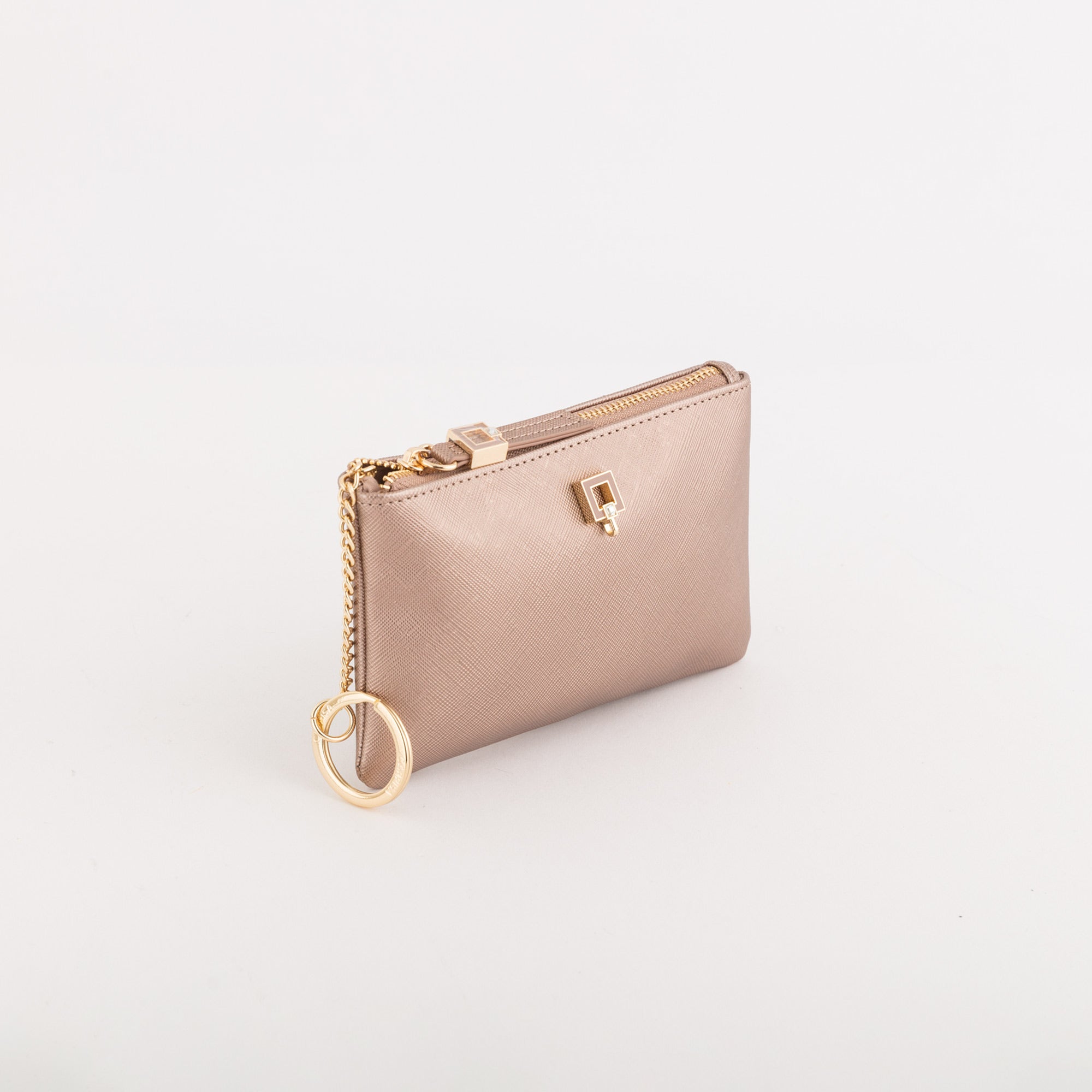 Portamonete Con Portachiavi Donna - Ginger wallet Bronzo