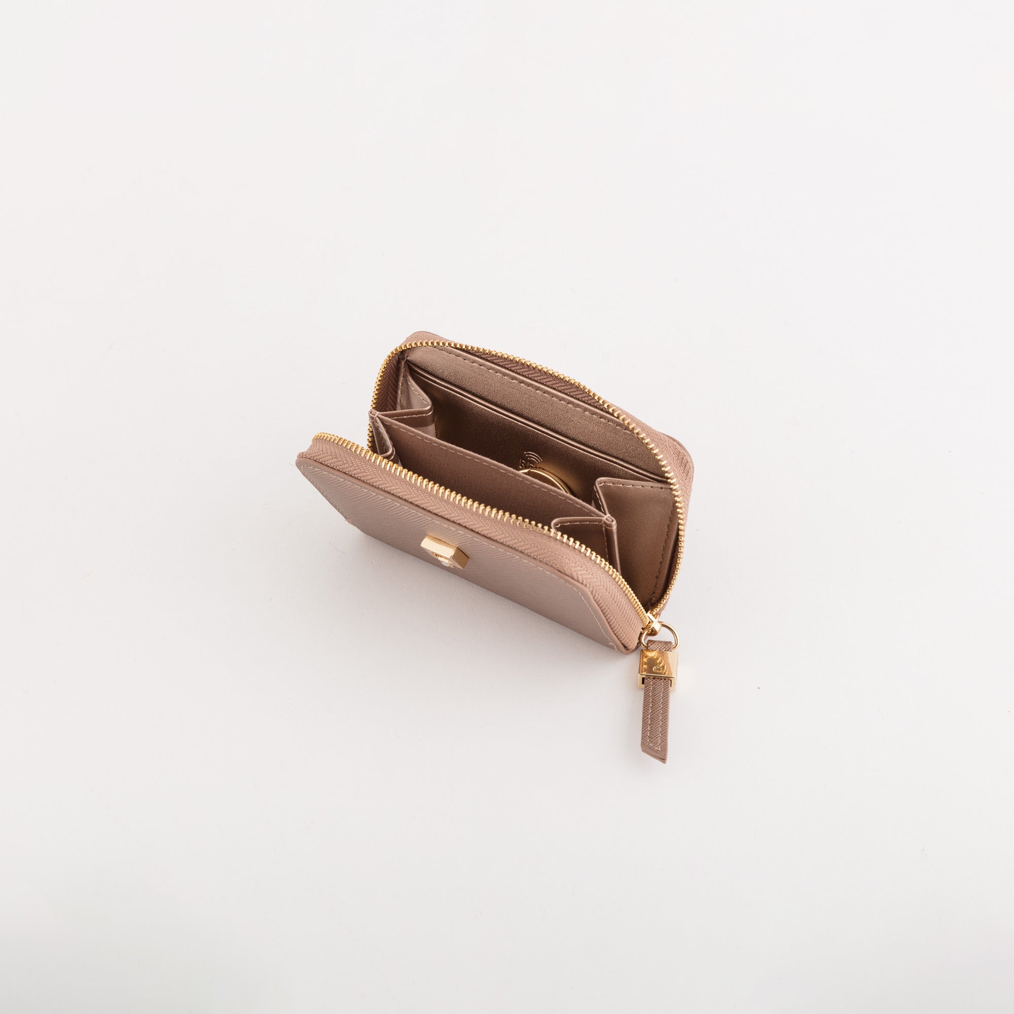 Portamonete Con Portachiavi Donna - Ginger wallet Bronzo