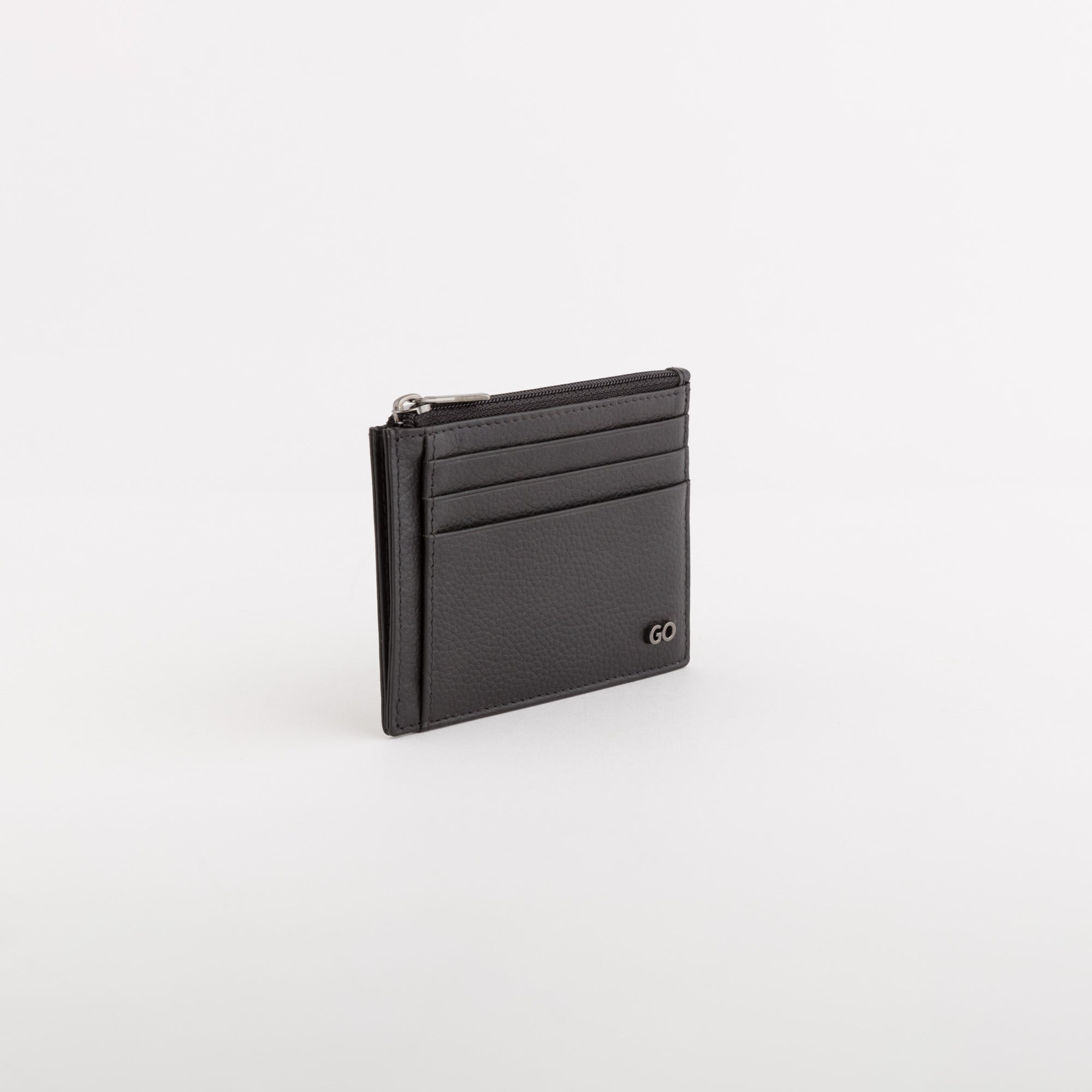 Men's Coin Purse with Credit Card Holder - Mark Black