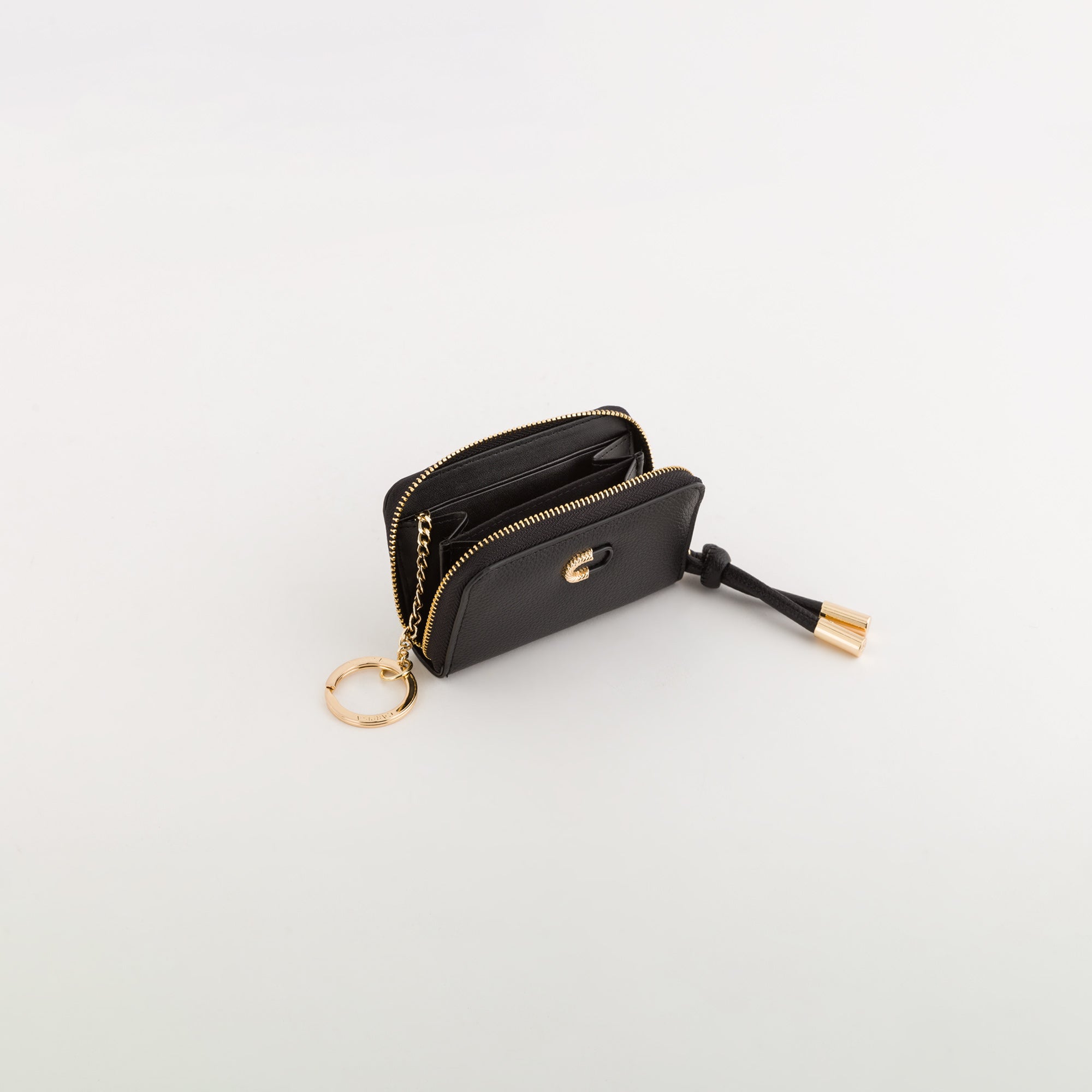 Damenhandtasche mit Schlüsselbund - Erica Wallet Nero