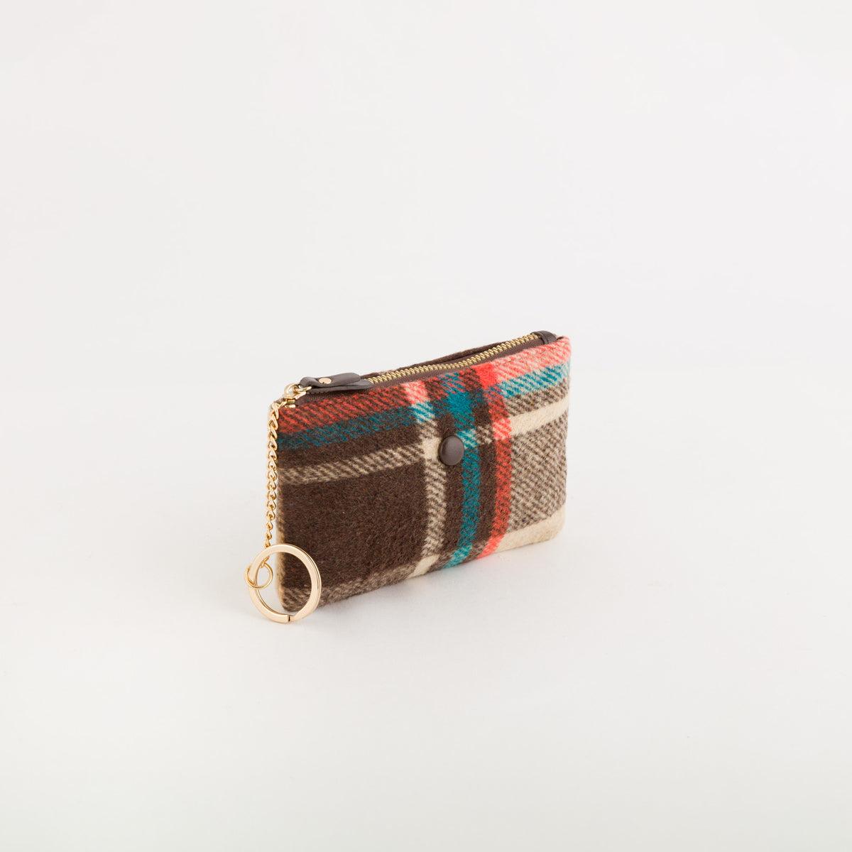 Portamonete Con Portachiavi Donna - Kitty wallet v2 Cioccolato Scuro/Multi