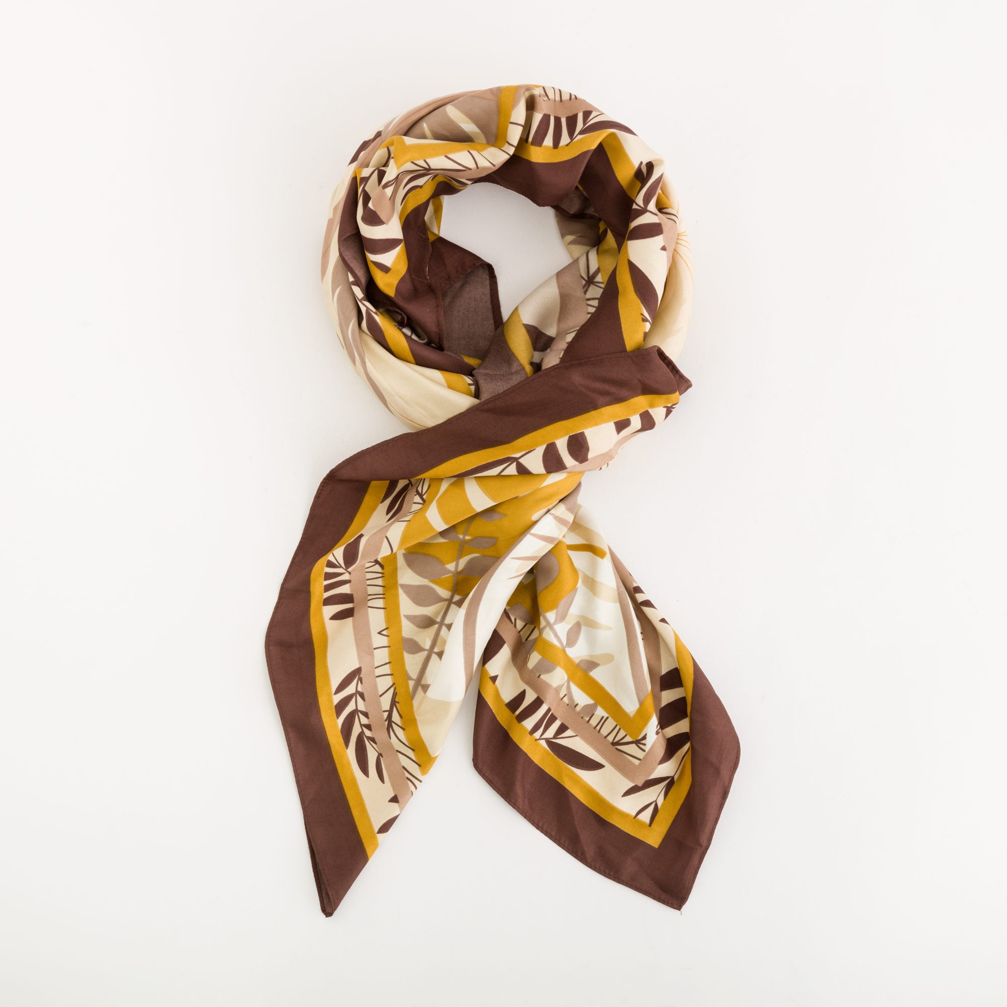 Women's Scarf - Scarf Multicolored Mocha Brown