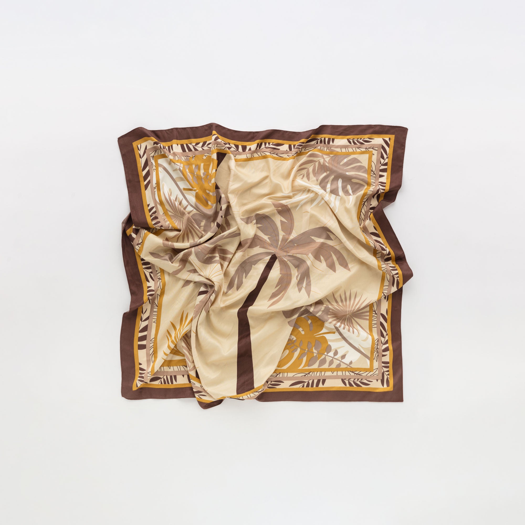 Women's Scarf - Scarf Multicolored Mocha Brown