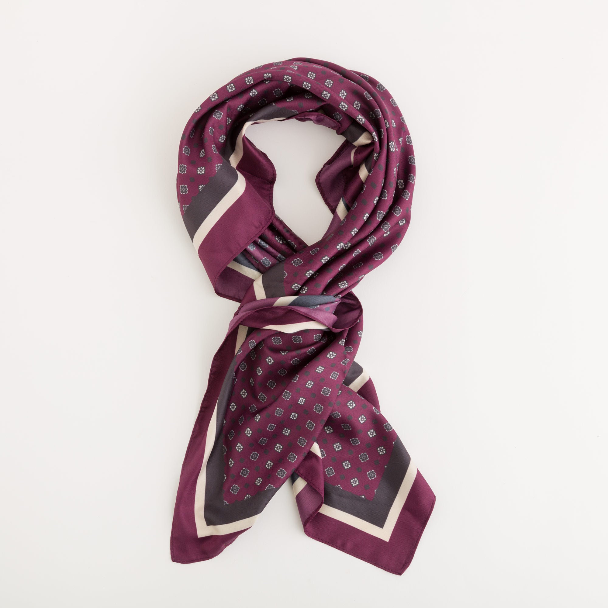 Women's Scarf - Scarf Multicolored wine