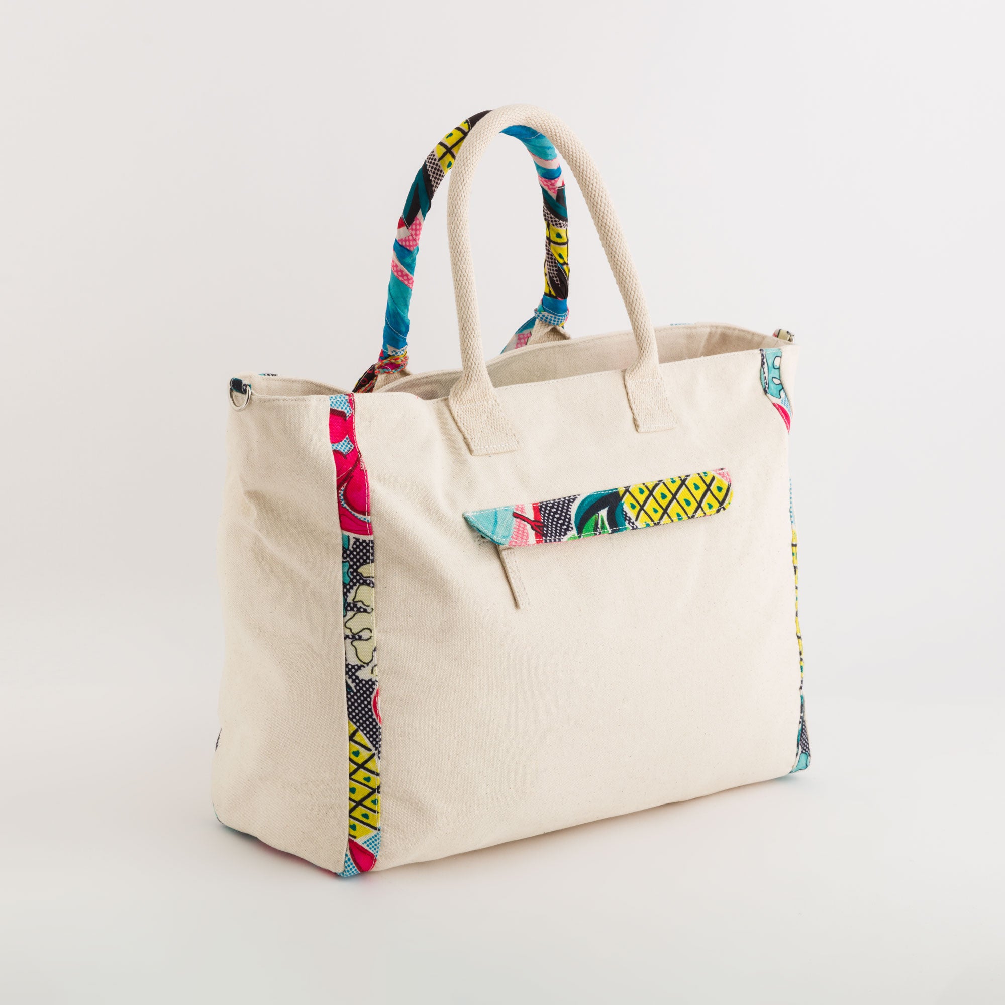 Damenhandtasche - Brasilien Creme/Mehrfarbig