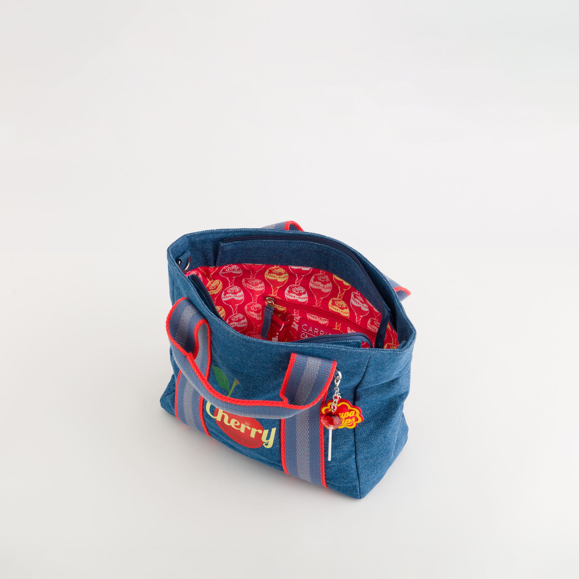 Women's Handbag - Candy Chupa Chups Denim Blue/Multicolor