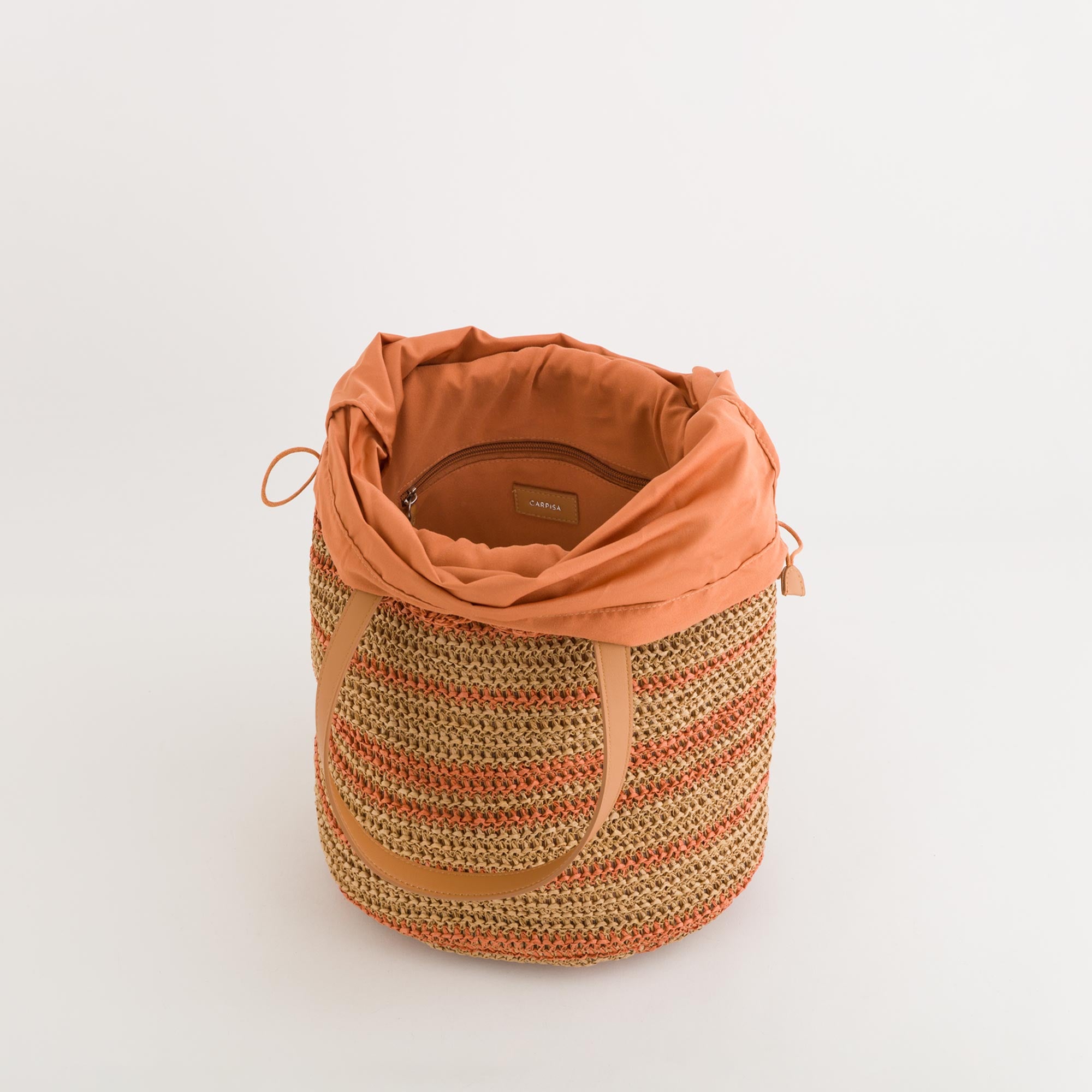 Borsa A Mano Donna - Riccione Natürlich/Papaya