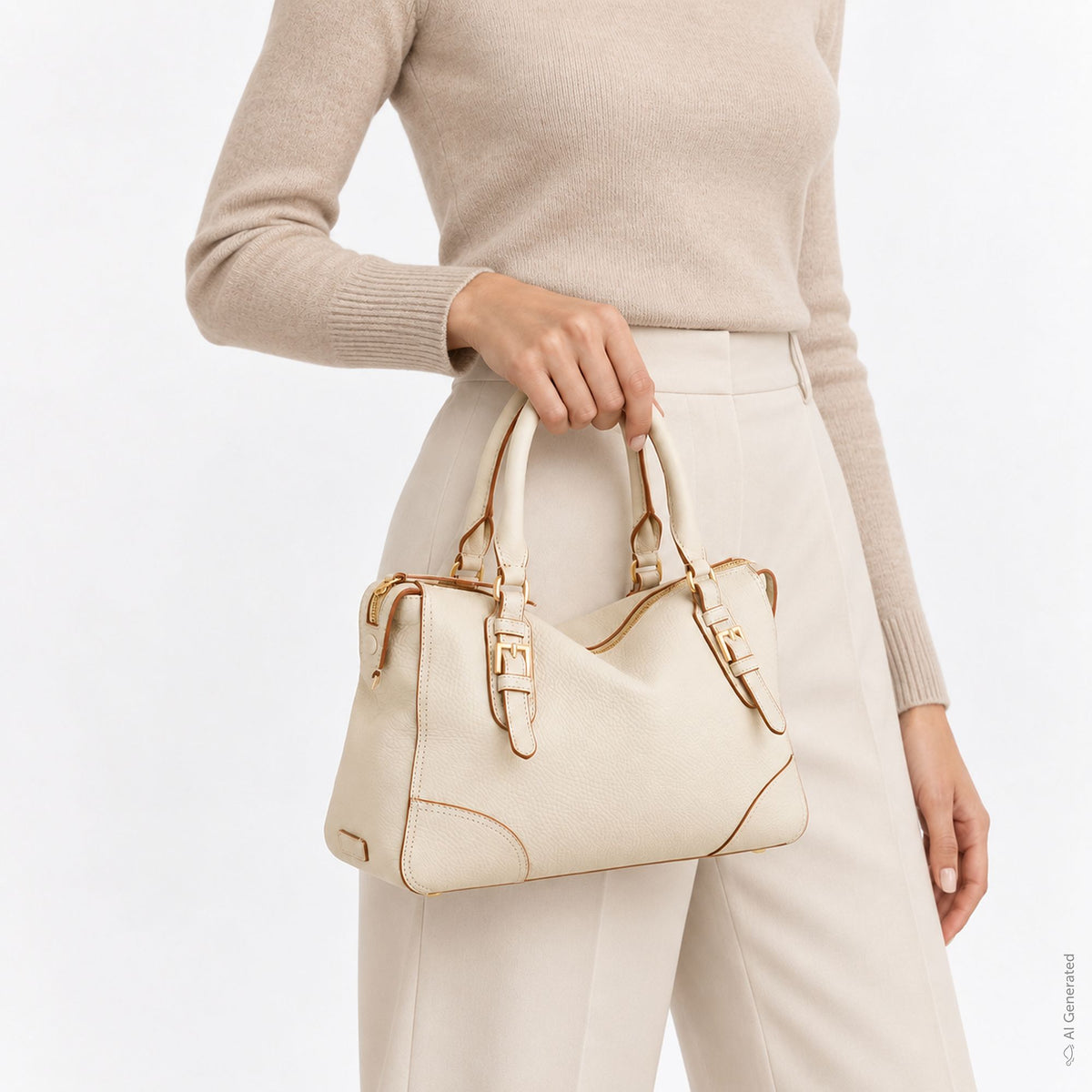 Borsa A Mano Donna - Waco Crema