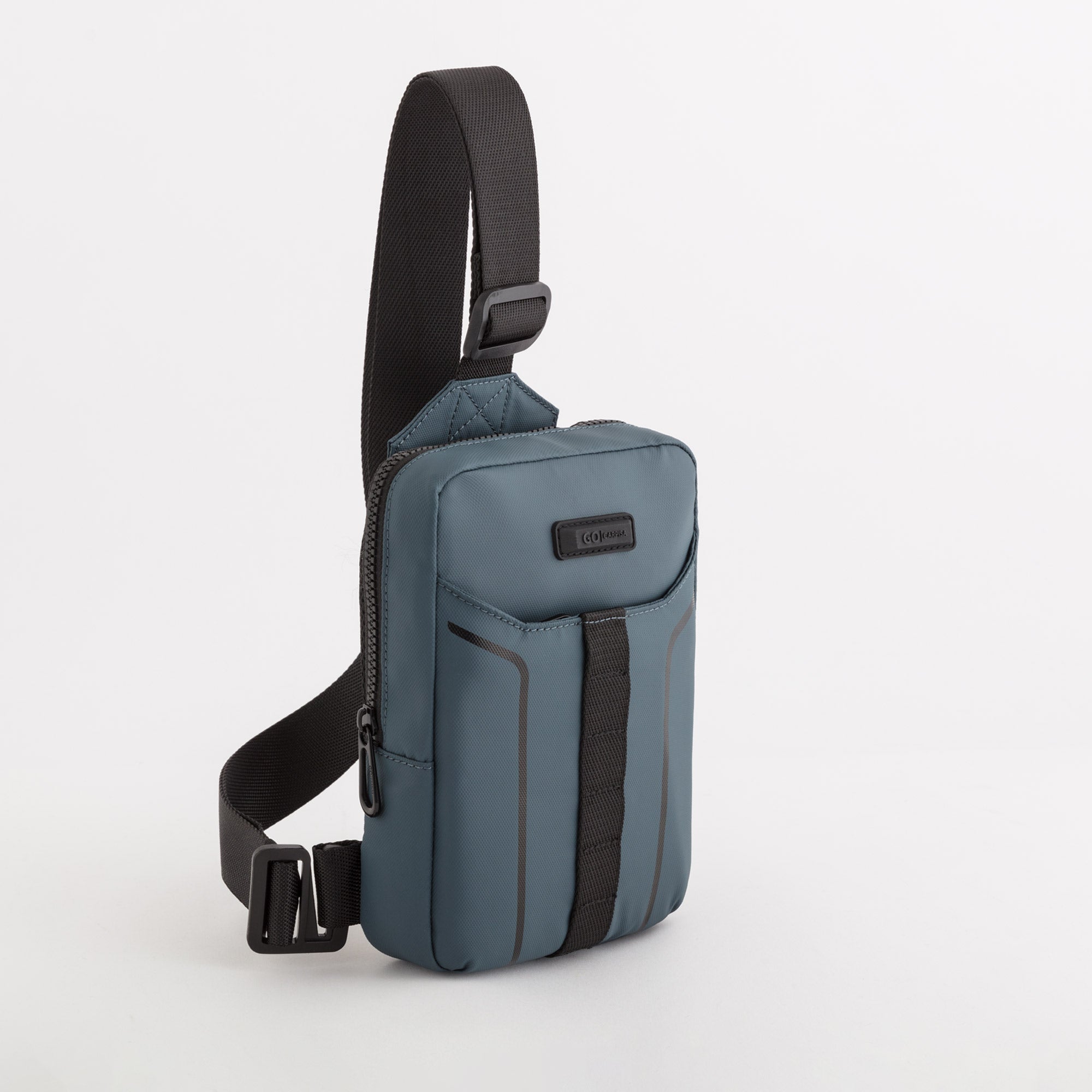 Sac à bandoulière pour homme - Urban move go Gris Bleu