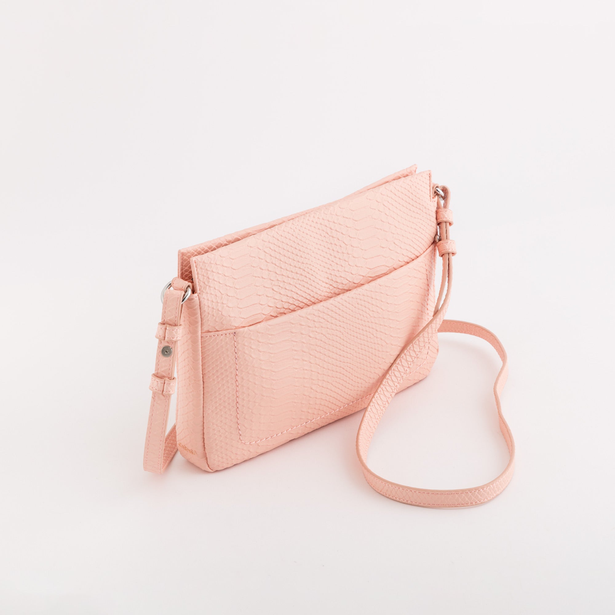 Schultertasche für Damen - Dorotea snake Pulver