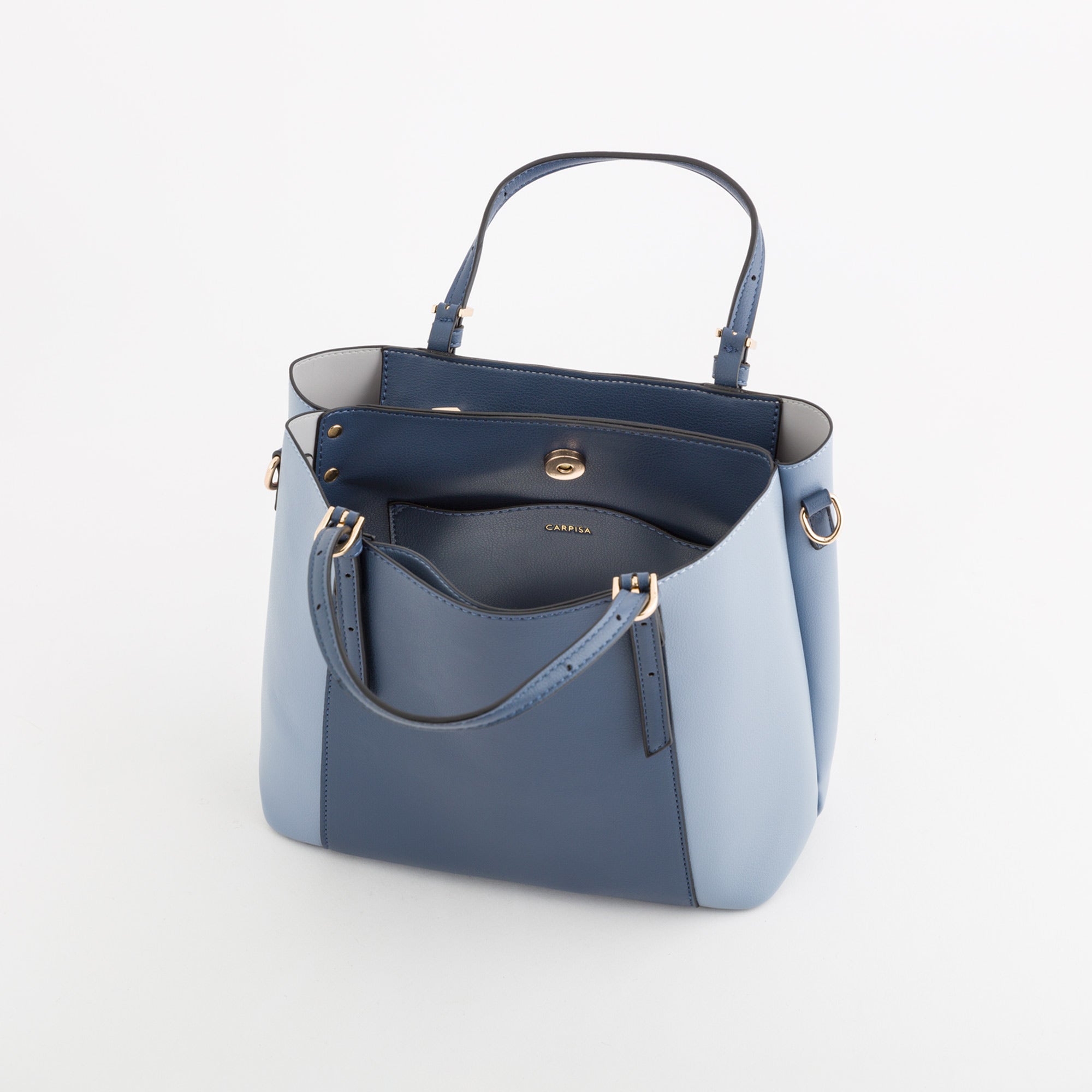 Handshopping für Damen - Lucrezia Marineblau/Mehrfarbig