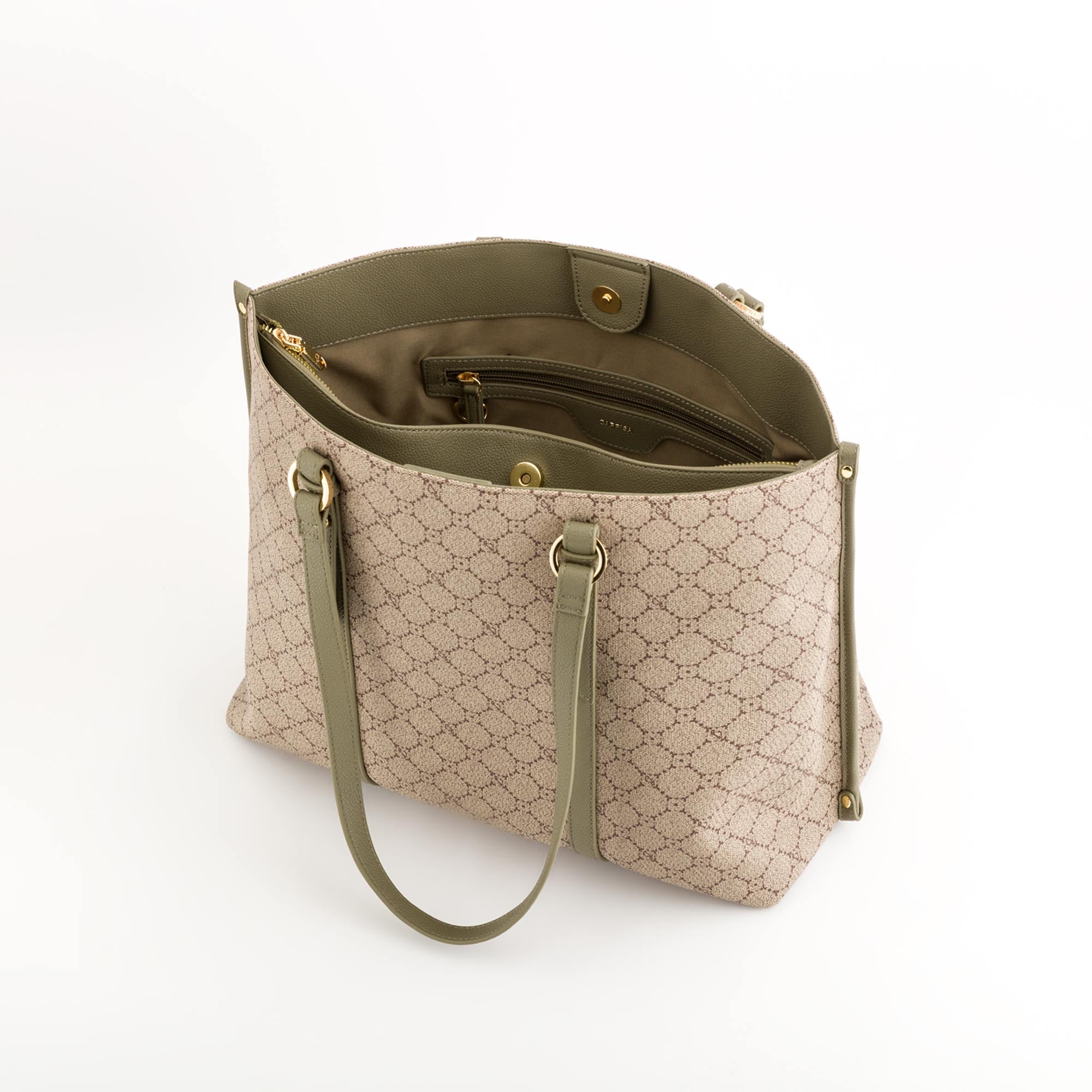 Damen-Shopping - Fiorenza Taupe/Bambus