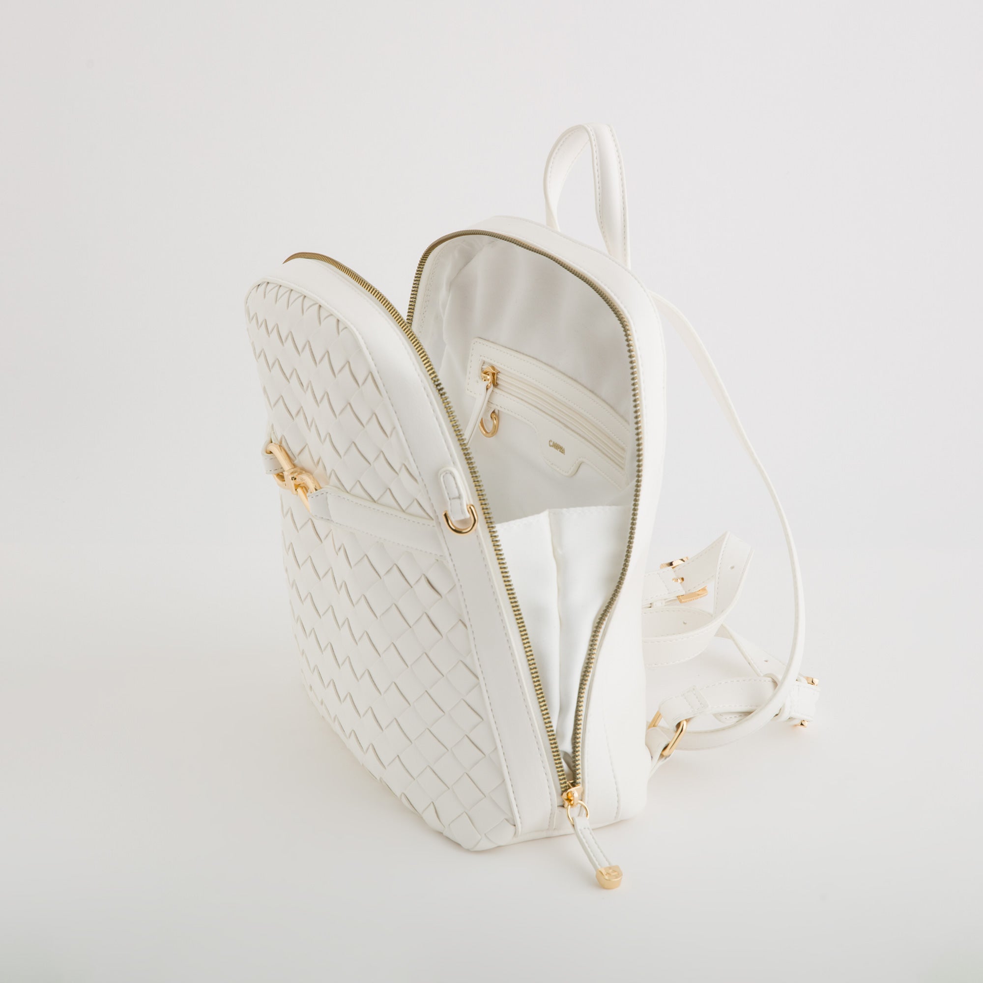 Women's Backpack - Petunia White