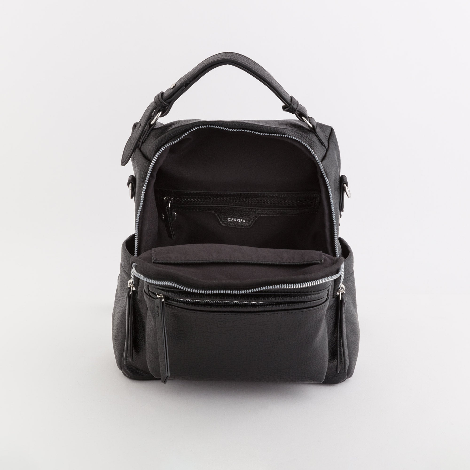 Women's Backpack/Shoulder Bag - Boston Black