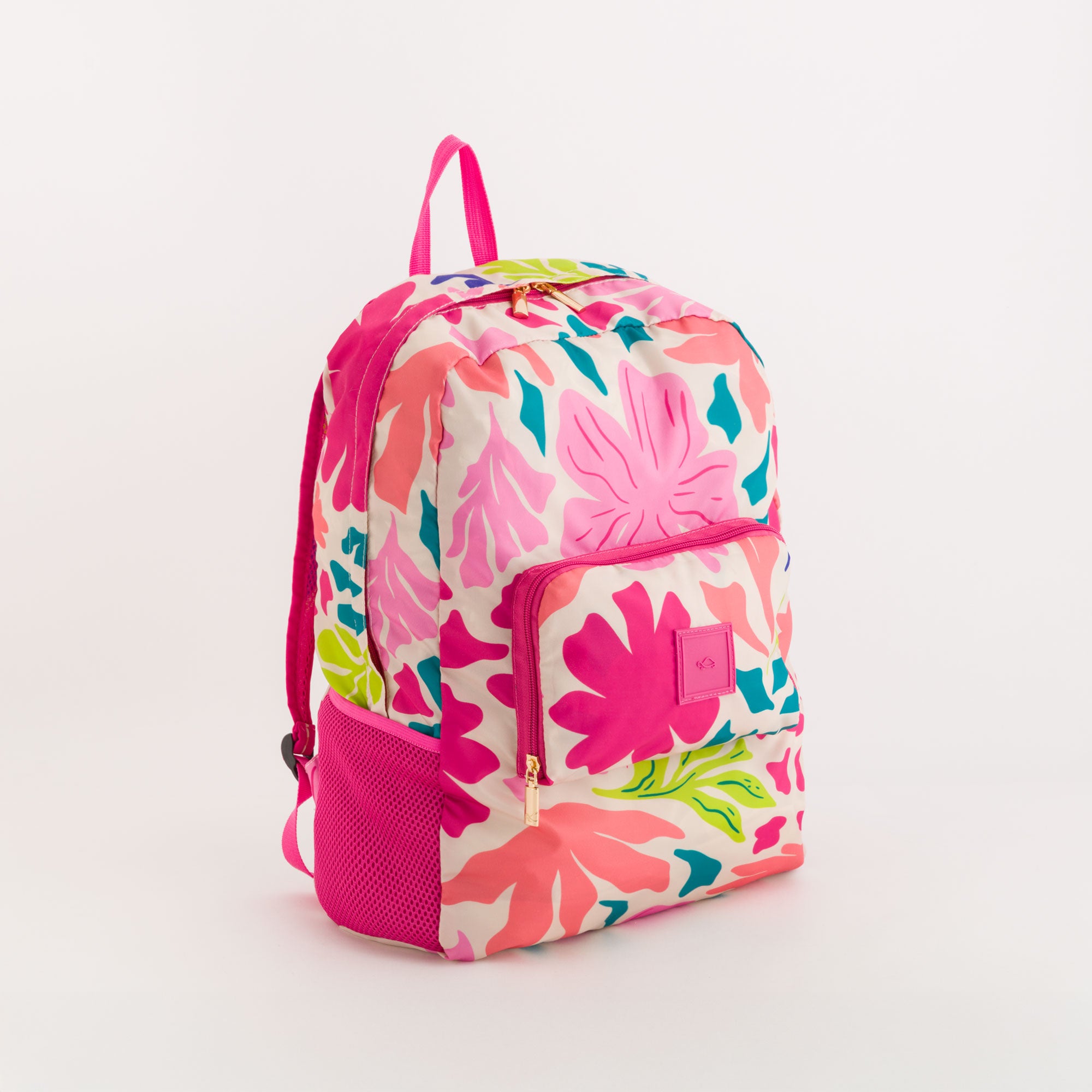 Zaino Richiudibile Donna - Gaia foldable bag Rosa/Multicolore
