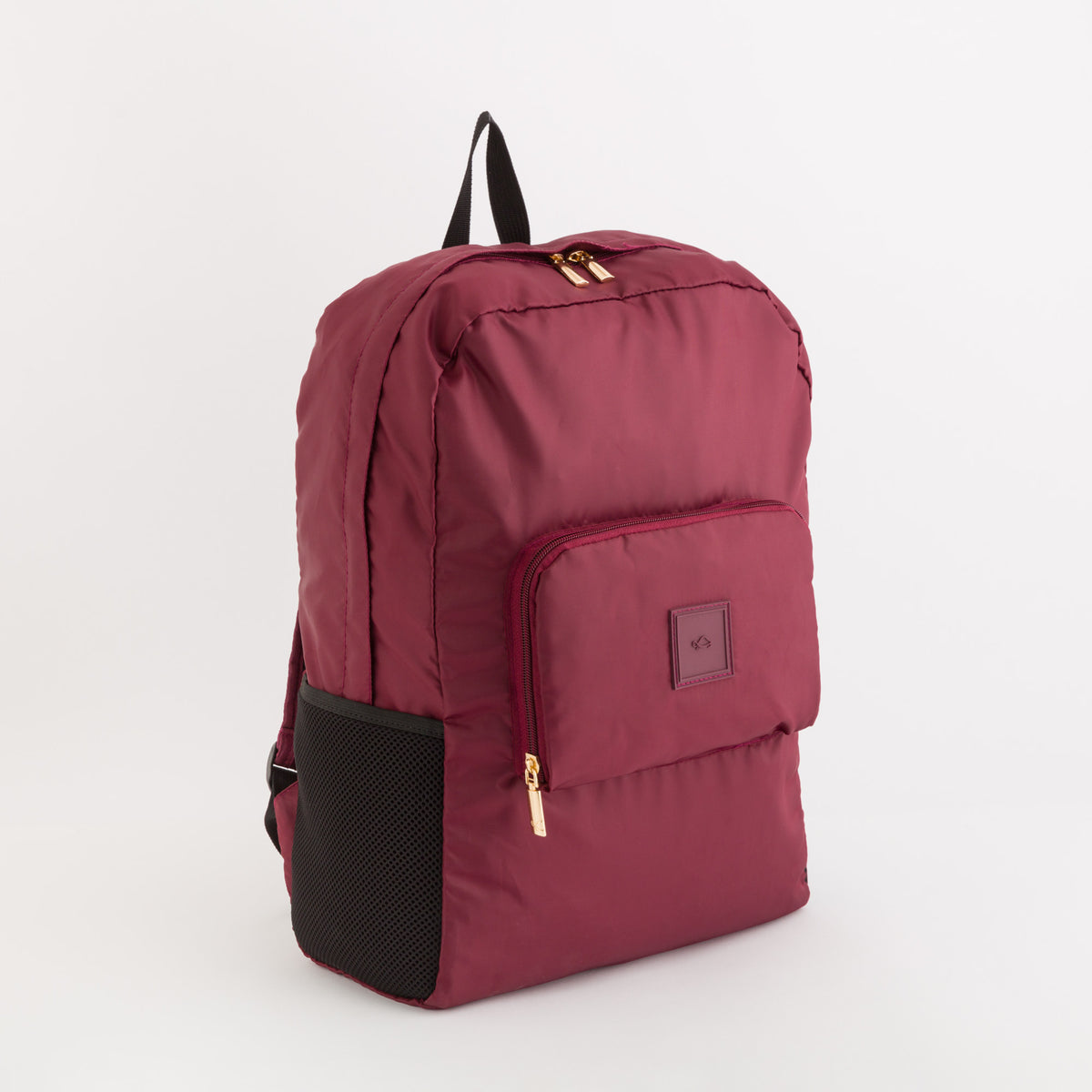 Women's Foldable Backpack - Gaia foldable bag Wine