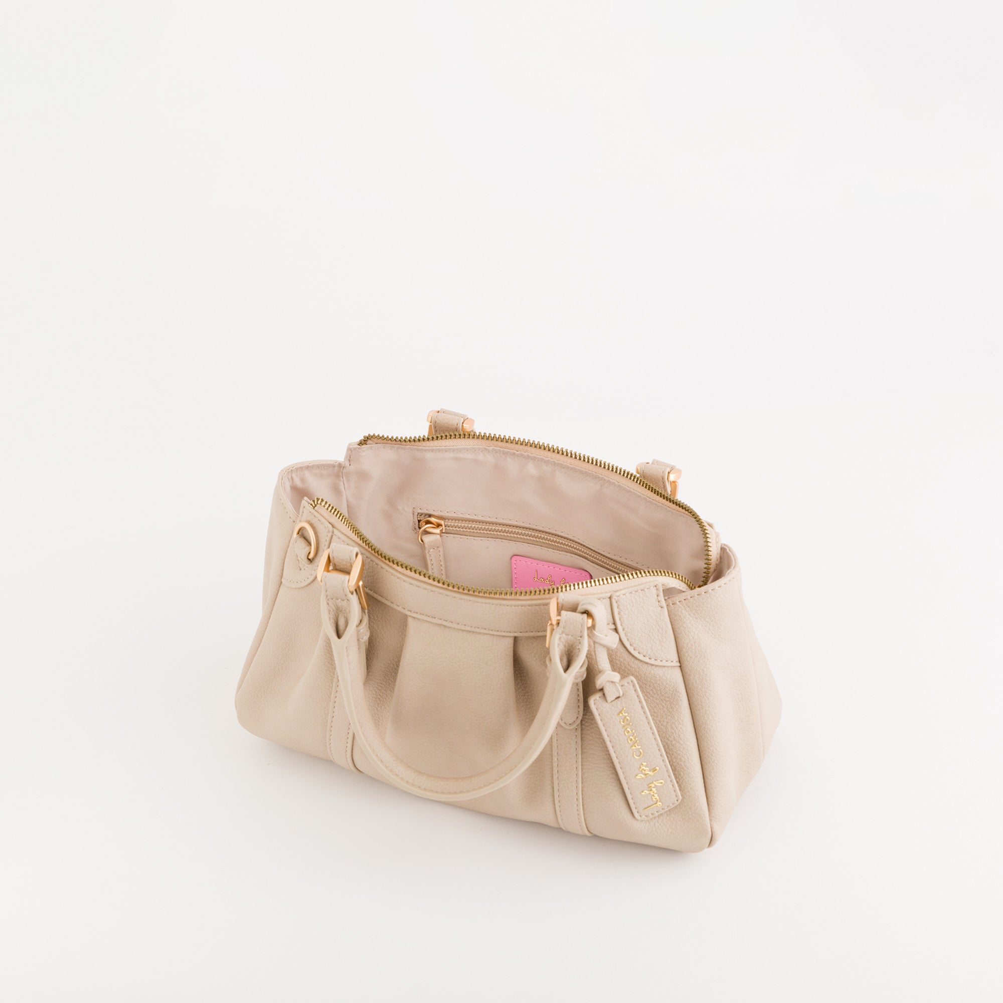 Damenhandtasche - Berry Creme